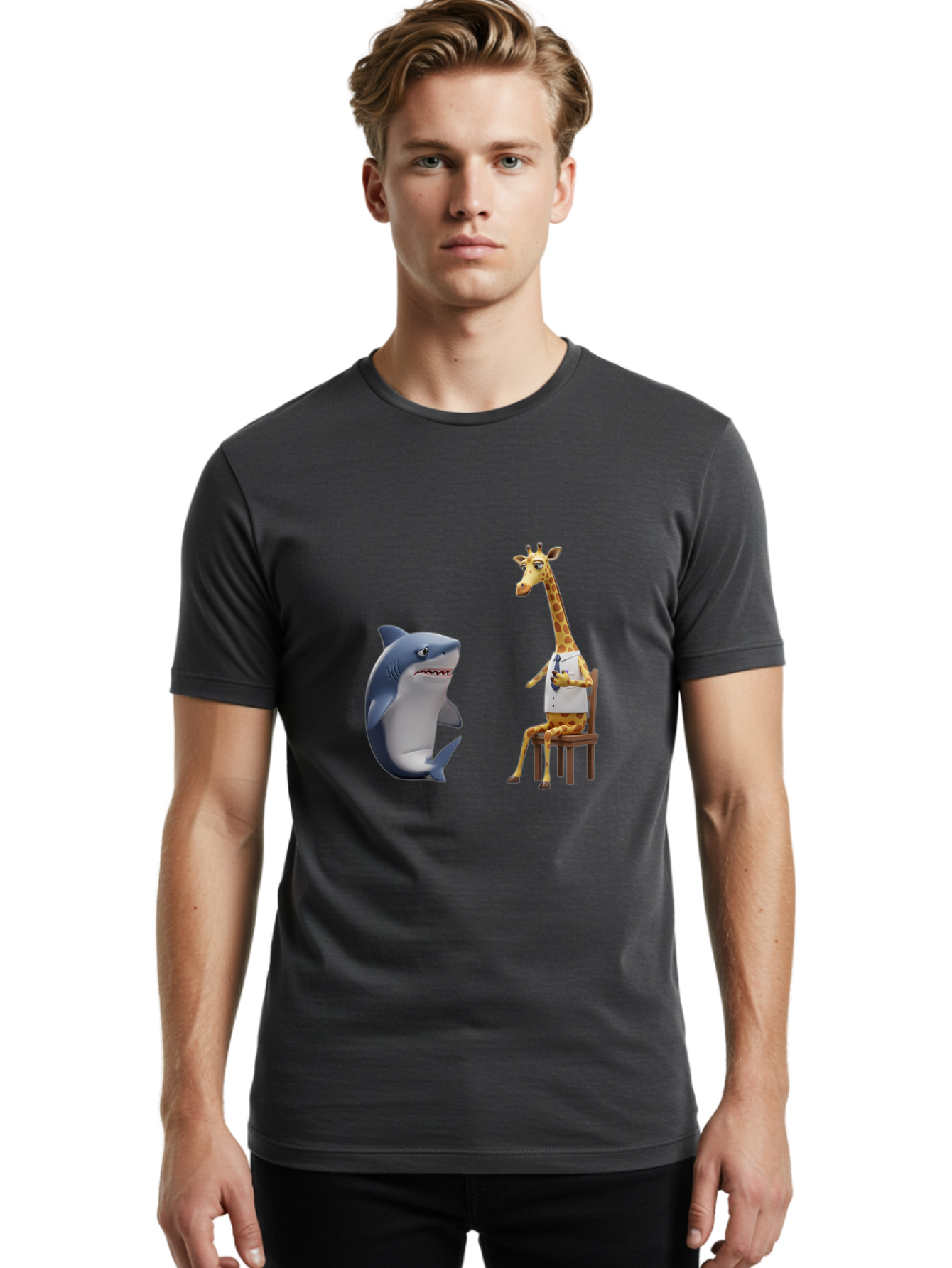 Shark-And-Doctor-Giraffe Men'S Graphic Tee, 100% Cotton, Comfortable Casual Summer Wear, Machine Washable, Vintage Camera, Old Camera, Antique Camera, Black Camera, Classic Photography, Photography Equipment, Nostalgic Device, Film Camera, Ban444 24