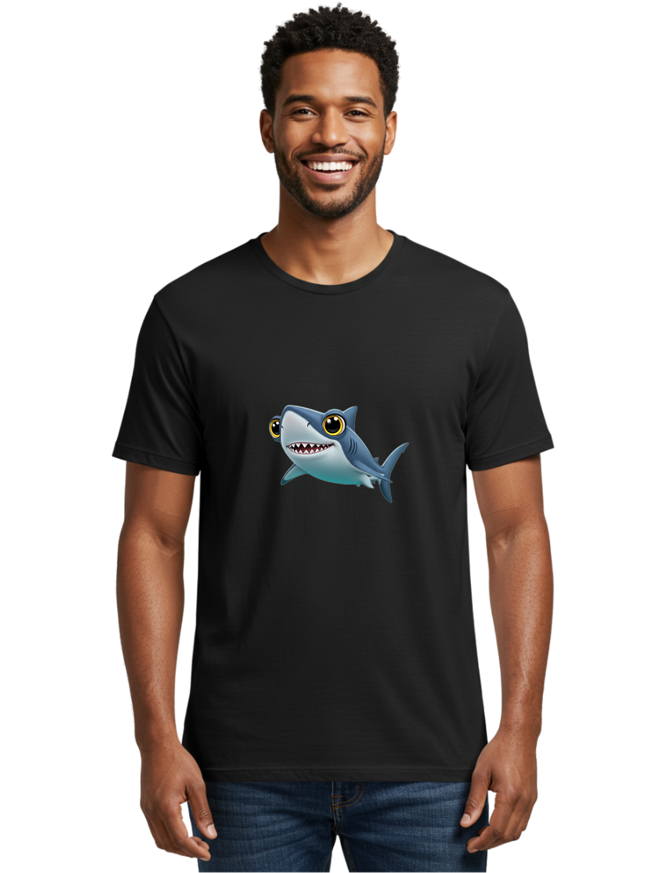 Shark Men'S Graphic Tee, 100% Cotton, Comfortable Casual Summer Wear, Machine Washable, Vintage Camera, Old Camera, Antique Camera, Black Camera, Classic Photography, Photography Equipment, Nostalgic Device, Film Camera, Camera Art Ban450 19
