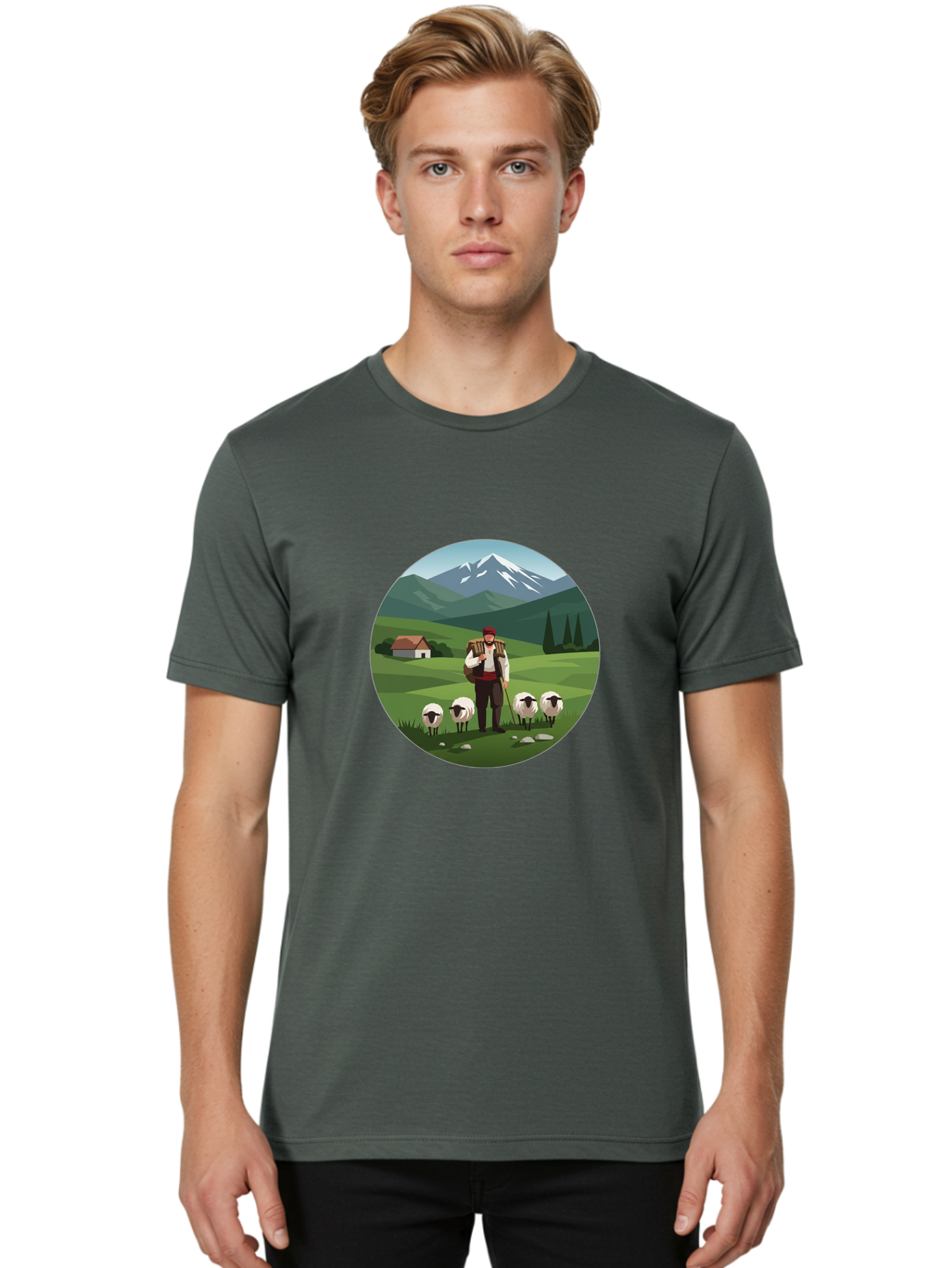 Shepherd Men'S Graphic Tee, 100% Cotton, Comfortable Casual Summer Wear, Machine Washable, Vintage Camera, Old Camera, Antique Camera, Black Camera, Classic Photography, Photography Equipment, Nostalgic Device, Film Camera, Camera Art Ban453 23