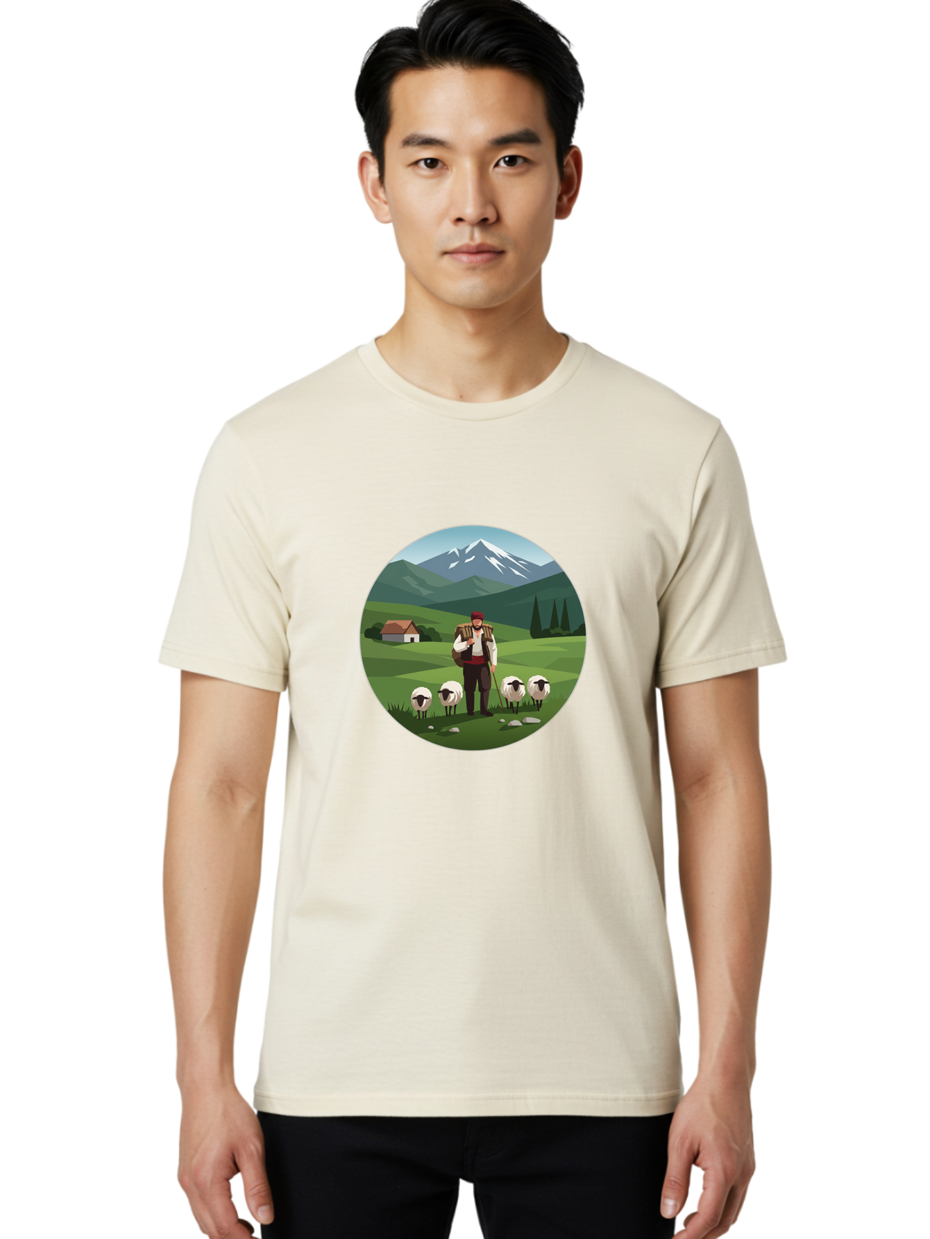 Shepherd Men'S Graphic Tee, 100% Cotton, Comfortable Casual Summer Wear, Machine Washable, Vintage Camera, Old Camera, Antique Camera, Black Camera, Classic Photography, Photography Equipment, Nostalgic Device, Film Camera, Camera Art Ban453 25