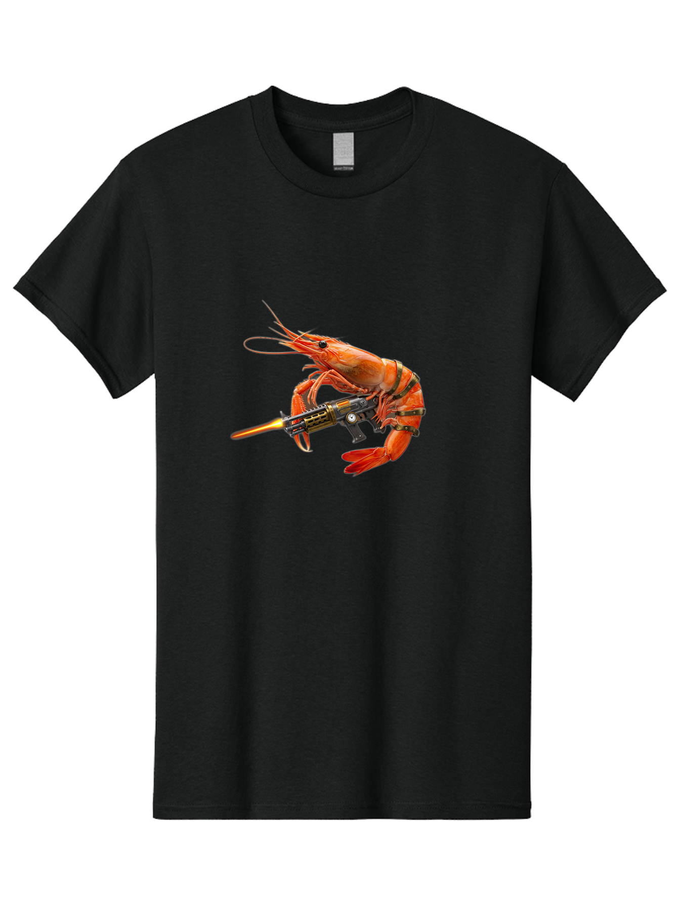 Shrimp-With-Gun Men'S Graphic Tee, 100% Cotton, Comfortable Casual Summer Wear, Machine Washable, Vintage Camera, Old Camera, Antique Camera, Black Camera, Classic Photography, Photography Equipment, Nostalgic Device, Film Camera, Camera Art Ban462 9