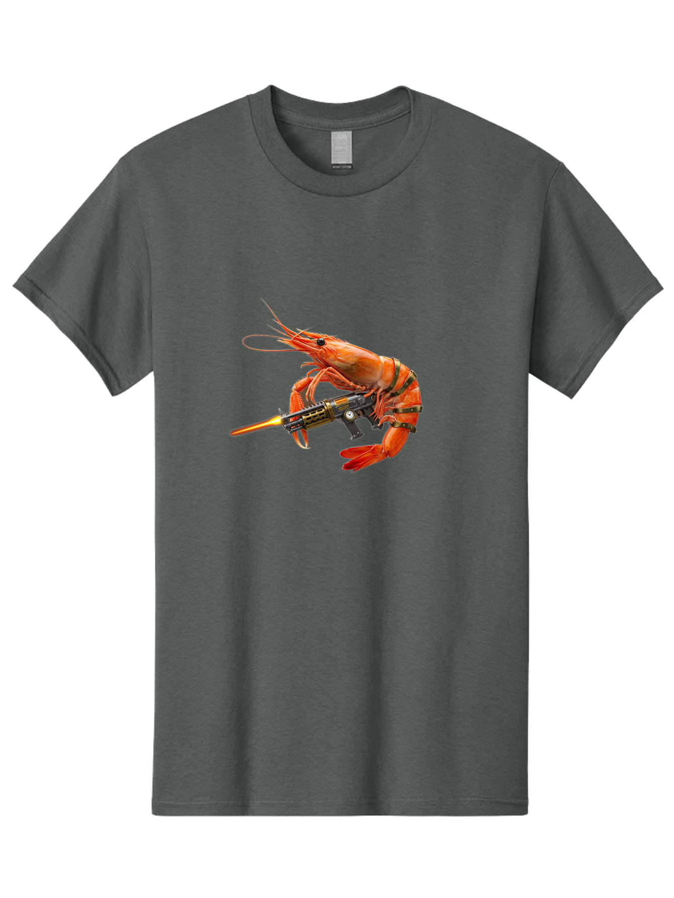 Shrimp-With-Gun Men'S Graphic Tee, 100% Cotton, Comfortable Casual Summer Wear, Machine Washable, Vintage Camera, Old Camera, Antique Camera, Black Camera, Classic Photography, Photography Equipment, Nostalgic Device, Film Camera, Camera Art Ban462 15