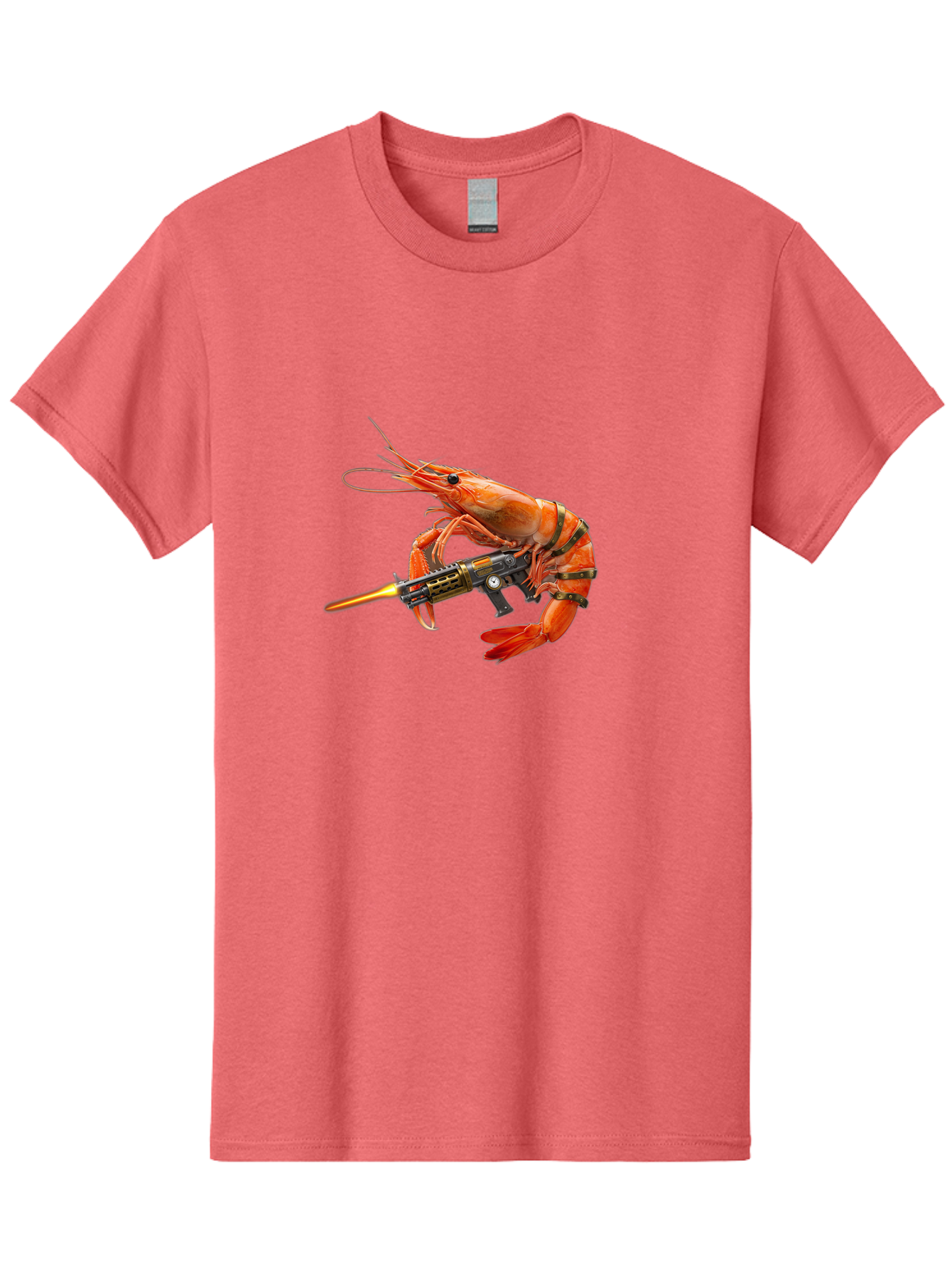 Shrimp-With-Gun Men'S Graphic Tee, 100% Cotton, Comfortable Casual Summer Wear, Machine Washable, Vintage Camera, Old Camera, Antique Camera, Black Camera, Classic Photography, Photography Equipment, Nostalgic Device, Film Camera, Camera Art Ban462 5