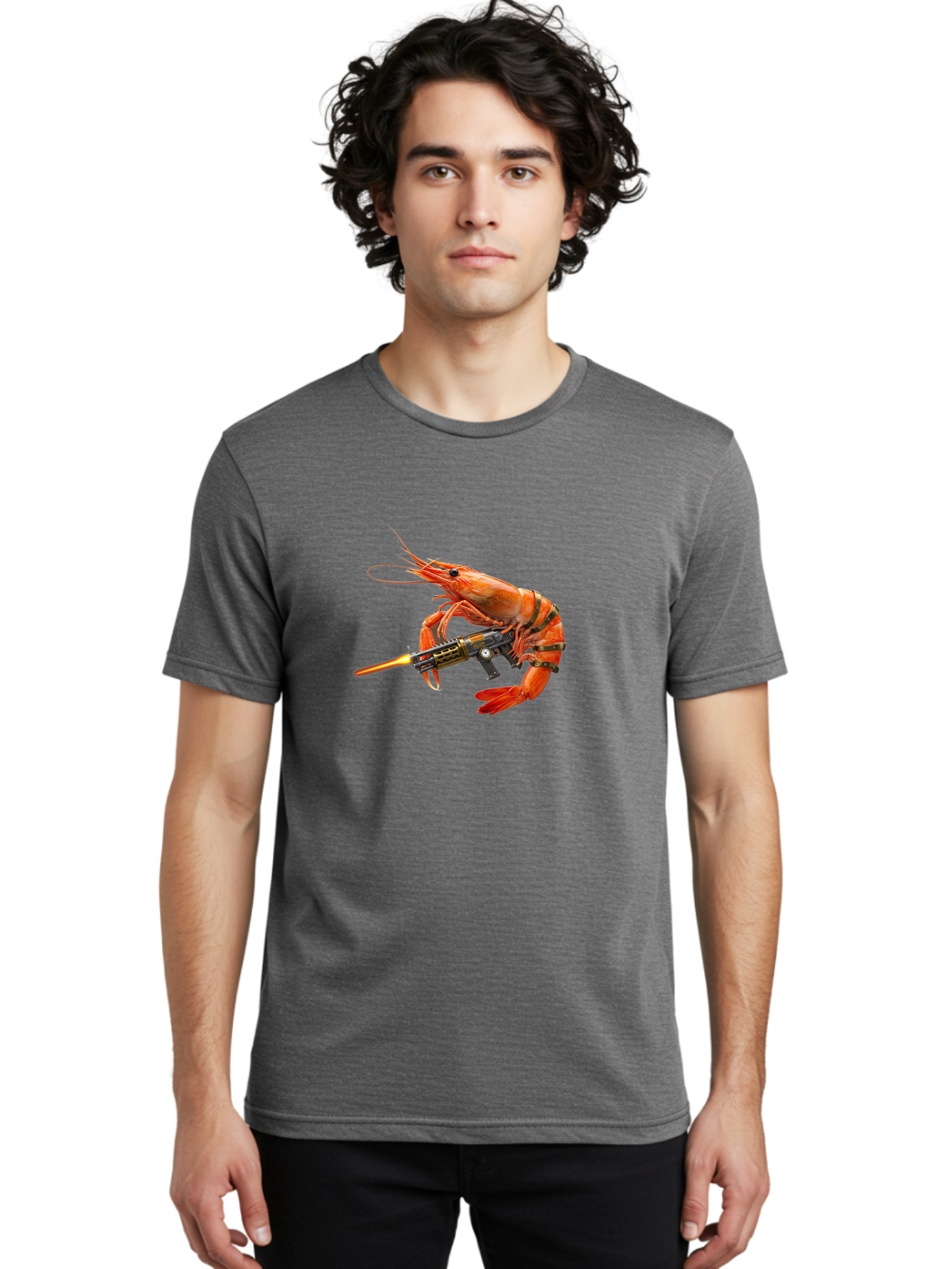 Shrimp-With-Gun Men'S Graphic Tee, 100% Cotton, Comfortable Casual Summer Wear, Machine Washable, Vintage Camera, Old Camera, Antique Camera, Black Camera, Classic Photography, Photography Equipment, Nostalgic Device, Film Camera, Camera Art Ban462 27