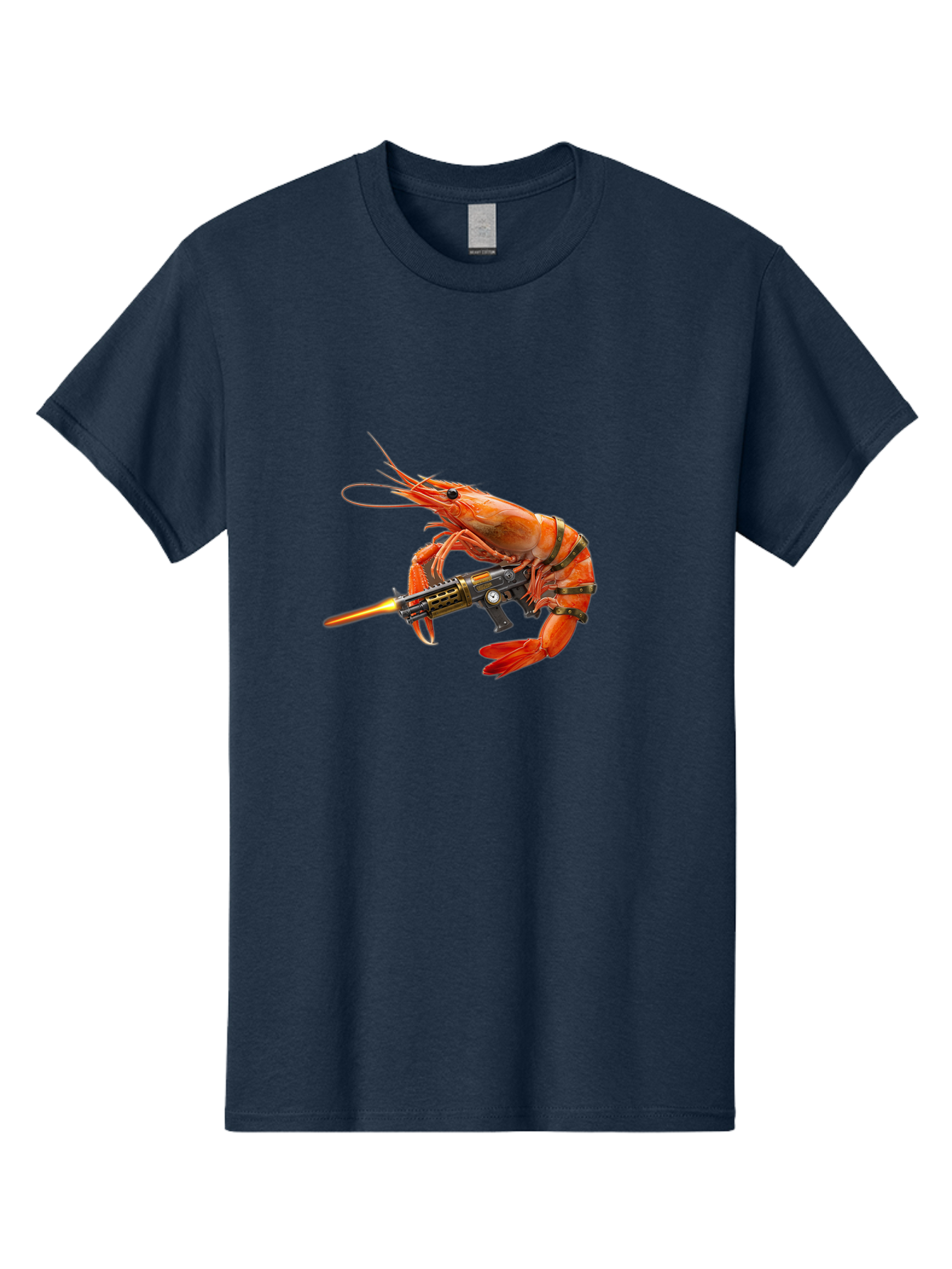 Shrimp-With-Gun Men'S Graphic Tee, 100% Cotton, Comfortable Casual Summer Wear, Machine Washable, Vintage Camera, Old Camera, Antique Camera, Black Camera, Classic Photography, Photography Equipment, Nostalgic Device, Film Camera, Camera Art Ban462 4