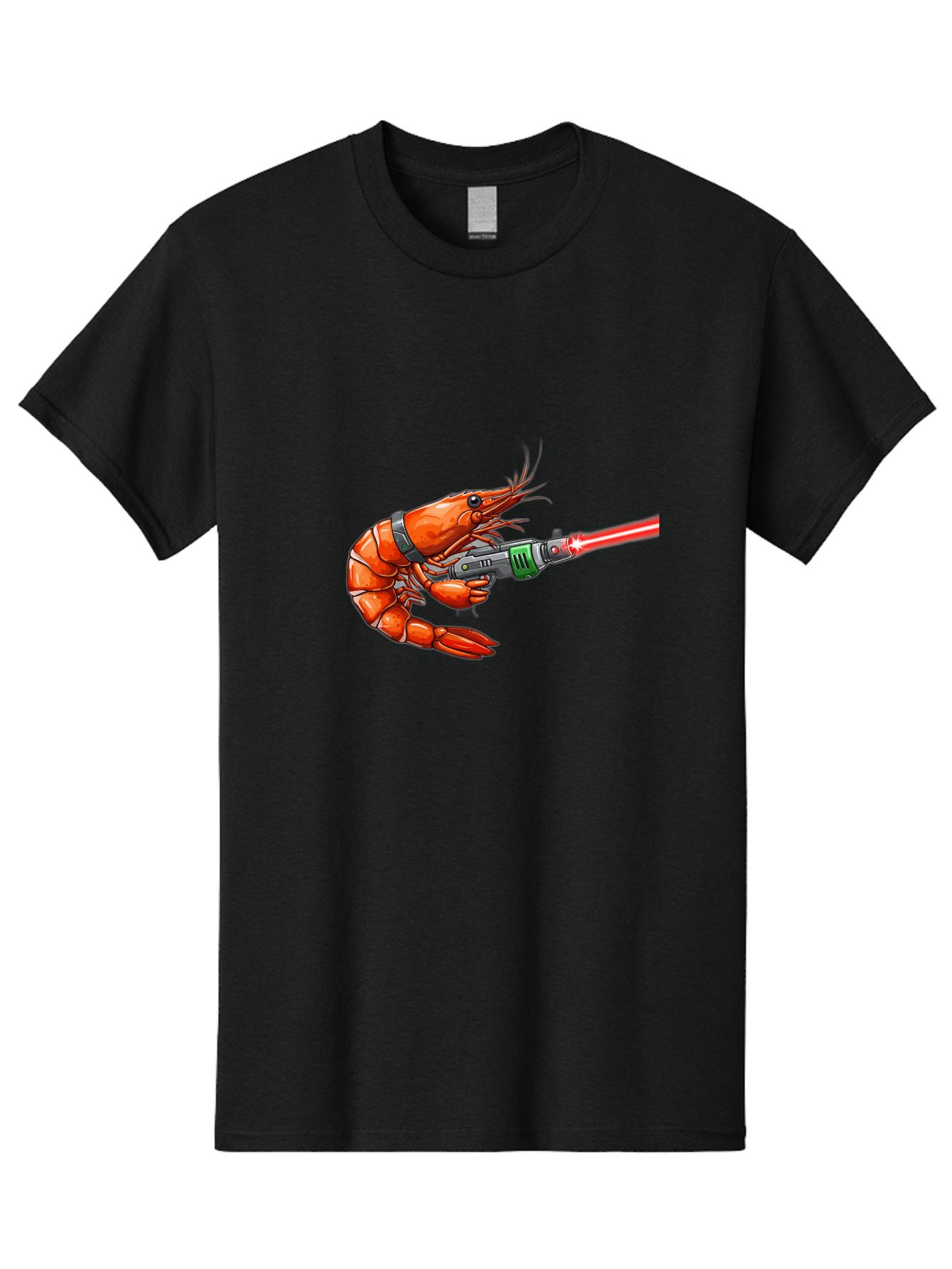Shrimp-With-Laser-Gun Men'S Graphic Tee, 100% Cotton, Comfortable Casual Summer Wear, Machine Washable, Vintage Camera, Old Camera, Antique Camera, Black Camera, Classic Photography, Photography Equipment, Nostalgic Device, Film Camera, Ban463 4