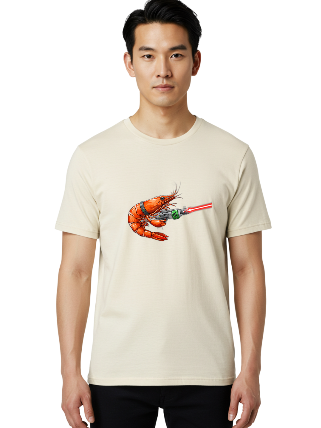Shrimp-With-Laser-Gun Men'S Graphic Tee, 100% Cotton, Comfortable Casual Summer Wear, Machine Washable, Vintage Camera, Old Camera, Antique Camera, Black Camera, Classic Photography, Photography Equipment, Nostalgic Device, Film Camera, Ban463 30