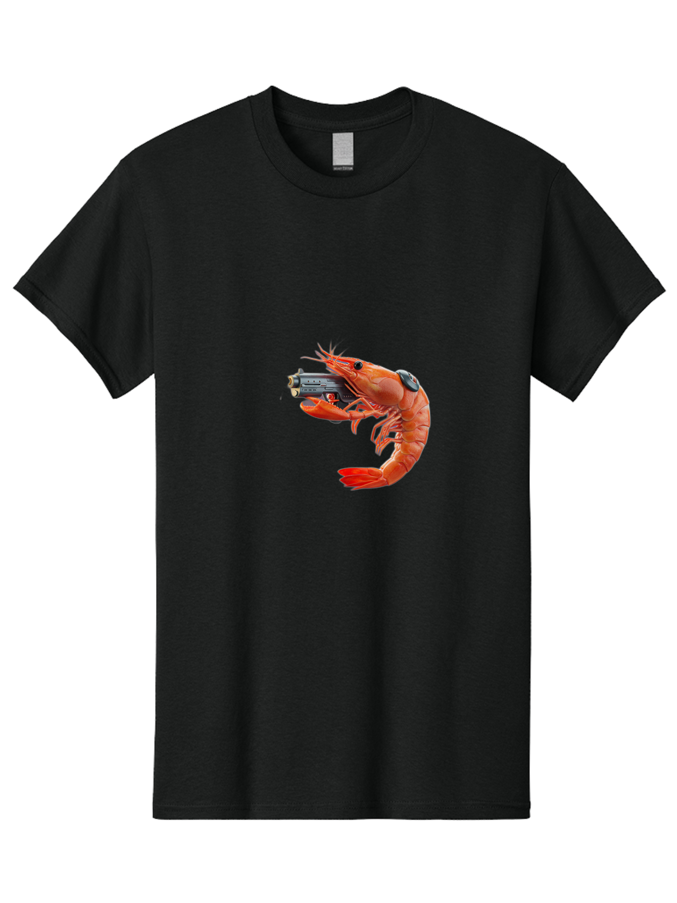Shrimp-With-Pistol Men'S Graphic Tee, 100% Cotton, Comfortable Casual Summer Wear, Machine Washable, Vintage Camera, Old Camera, Antique Camera, Black Camera, Classic Photography, Photography Equipment, Nostalgic Device, Film Camera, Ban464 7