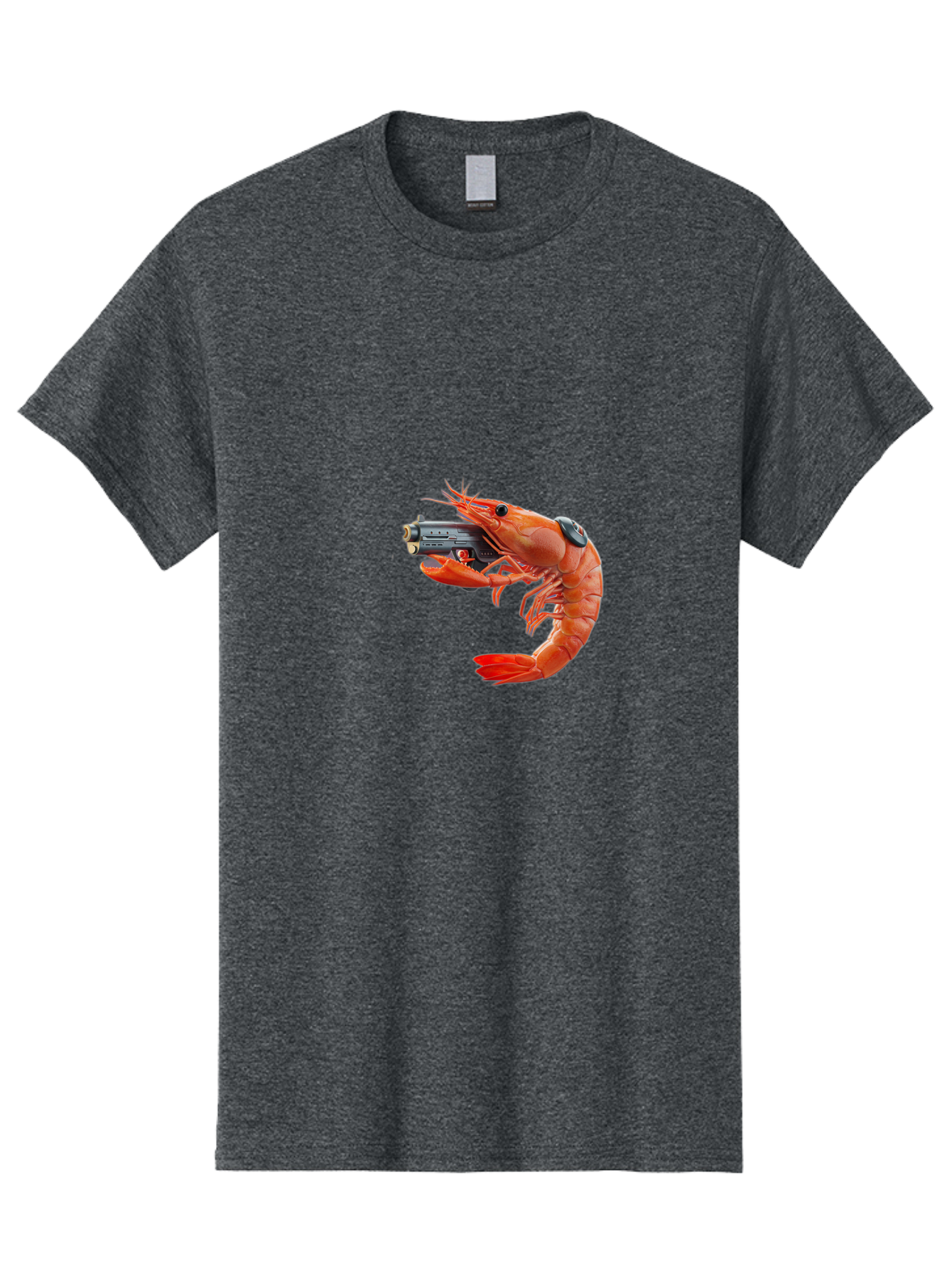 Shrimp-With-Pistol Men'S Graphic Tee, 100% Cotton, Comfortable Casual Summer Wear, Machine Washable, Vintage Camera, Old Camera, Antique Camera, Black Camera, Classic Photography, Photography Equipment, Nostalgic Device, Film Camera, Ban464 4