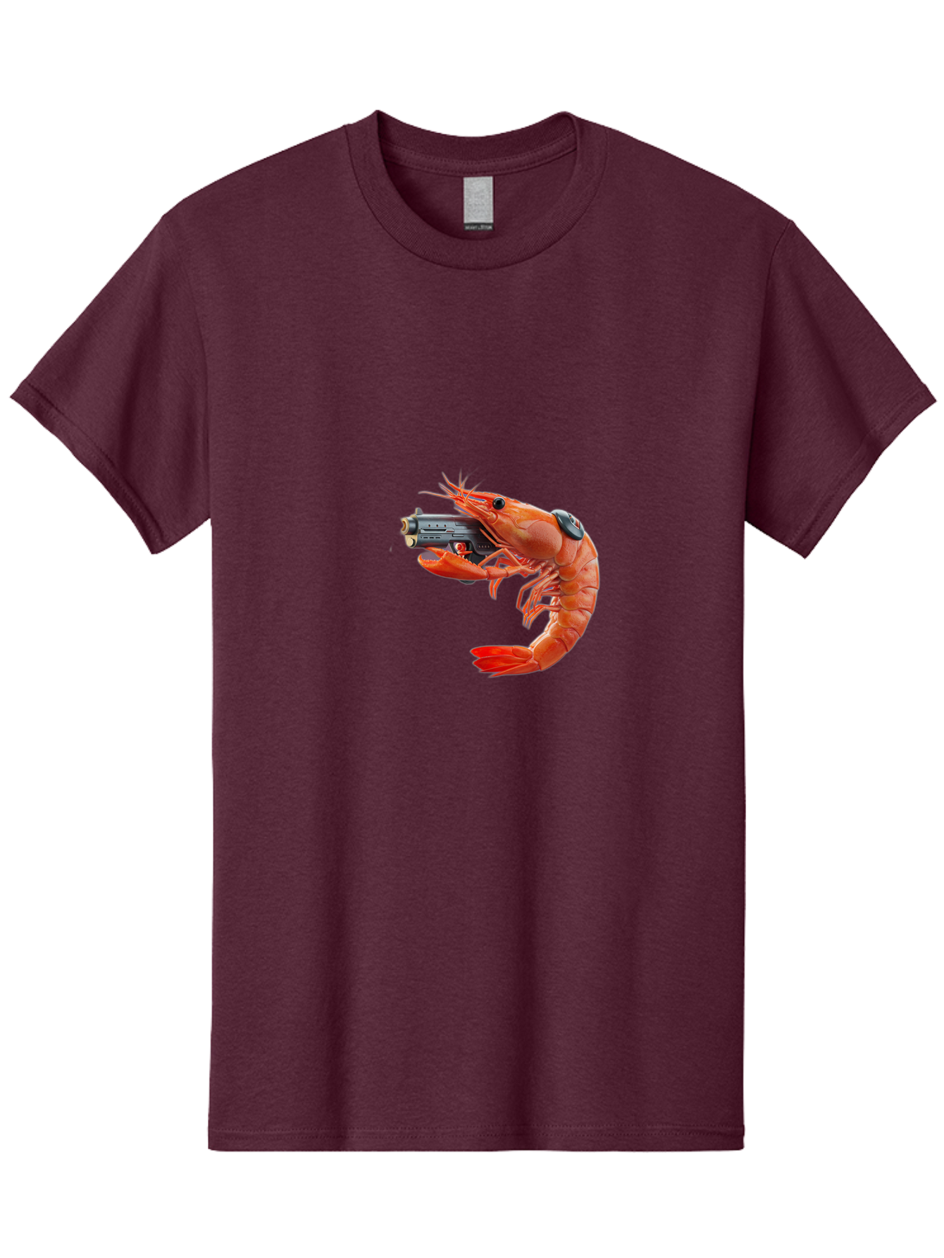 Shrimp-With-Pistol Men'S Graphic Tee, 100% Cotton, Comfortable Casual Summer Wear, Machine Washable, Vintage Camera, Old Camera, Antique Camera, Black Camera, Classic Photography, Photography Equipment, Nostalgic Device, Film Camera, Ban464 10