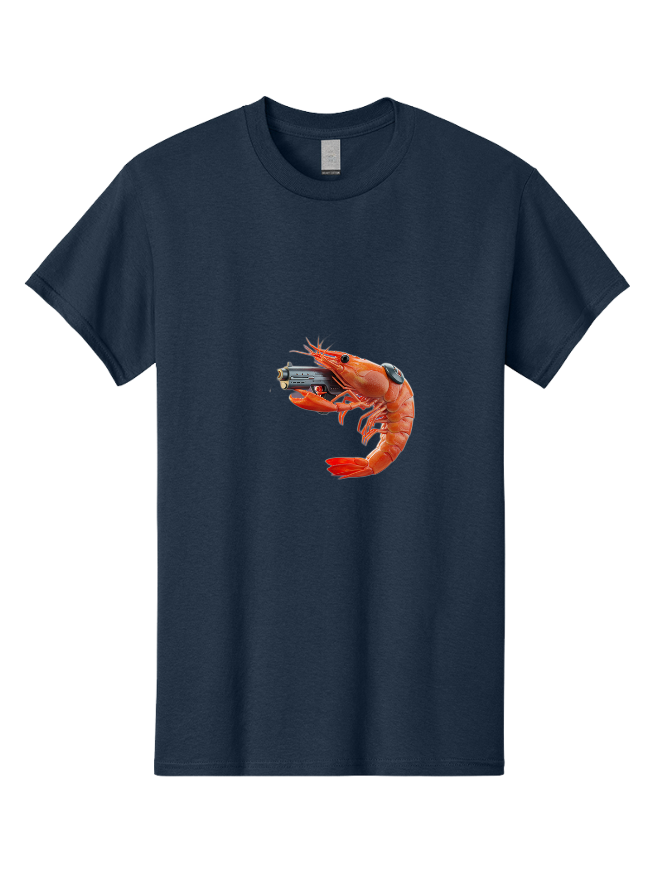 Shrimp-With-Pistol Men'S Graphic Tee, 100% Cotton, Comfortable Casual Summer Wear, Machine Washable, Vintage Camera, Old Camera, Antique Camera, Black Camera, Classic Photography, Photography Equipment, Nostalgic Device, Film Camera, Ban464 15