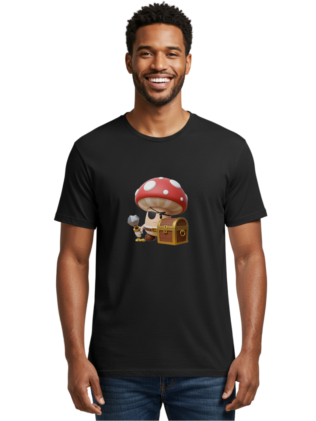 Shroom-Pirate Men'S Graphic Tee, 100% Cotton, Comfortable Casual Summer Wear, Machine Washable, Vintage Camera, Old Camera, Antique Camera, Black Camera, Classic Photography, Photography Equipment, Nostalgic Device, Film Camera, Camera Art Ban466 25
