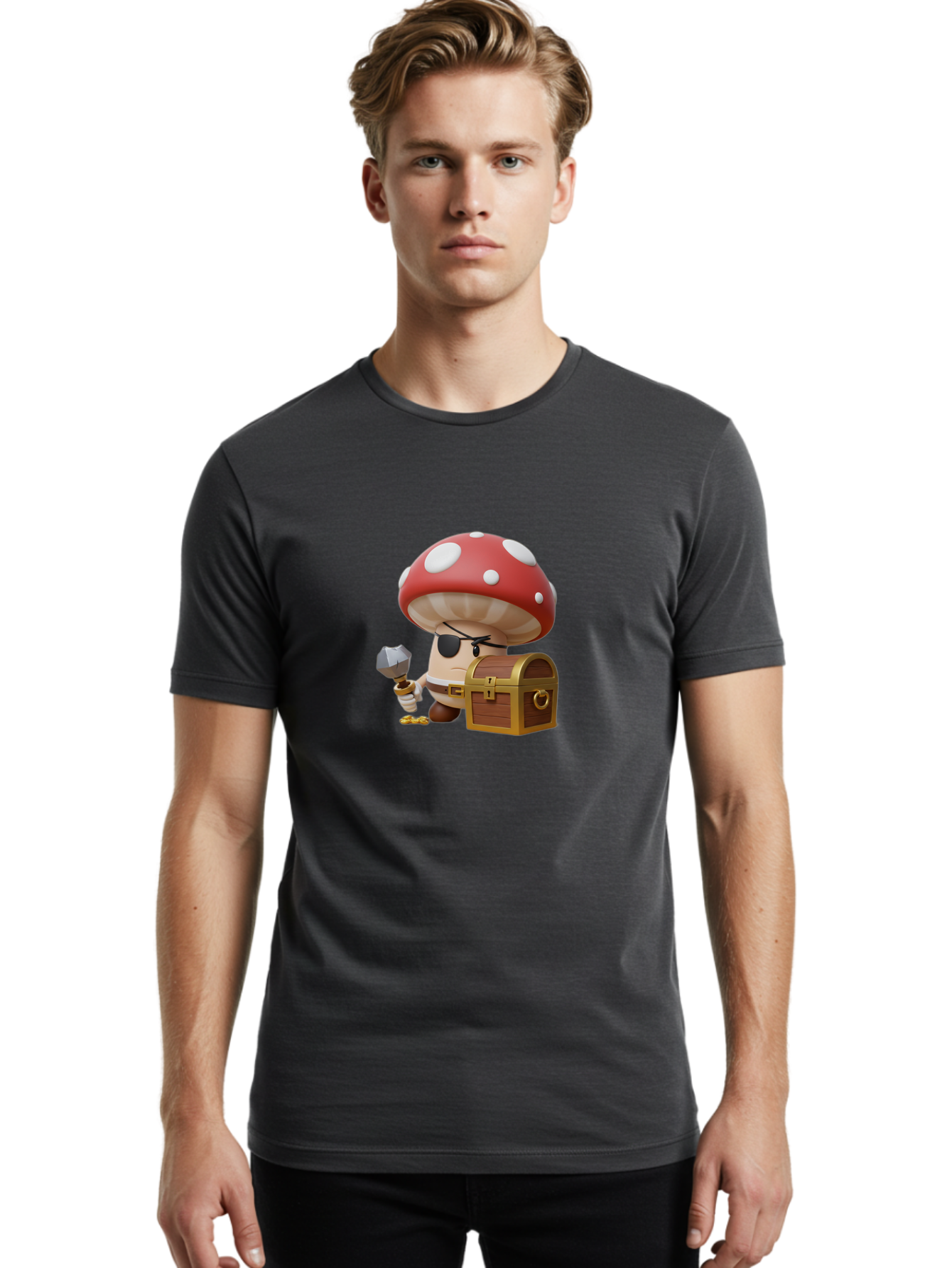 Shroom-Pirate Men'S Graphic Tee, 100% Cotton, Comfortable Casual Summer Wear, Machine Washable, Vintage Camera, Old Camera, Antique Camera, Black Camera, Classic Photography, Photography Equipment, Nostalgic Device, Film Camera, Camera Art Ban466 26