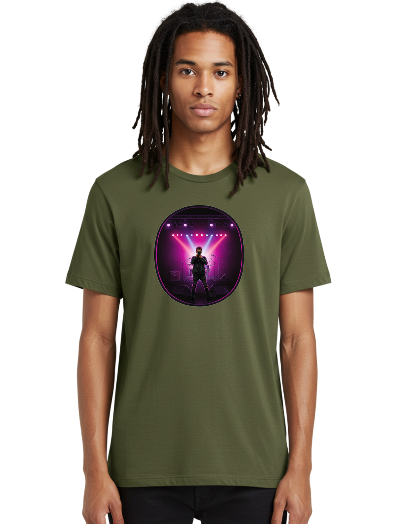 Singer-On-Stage Men'S Graphic Tee, 100% Cotton, Comfortable Casual Summer Wear, Machine Washable, Vintage Camera, Old Camera, Antique Camera, Black Camera, Classic Photography, Photography Equipment, Nostalgic Device, Film Camera, Camera Art Ban472 27