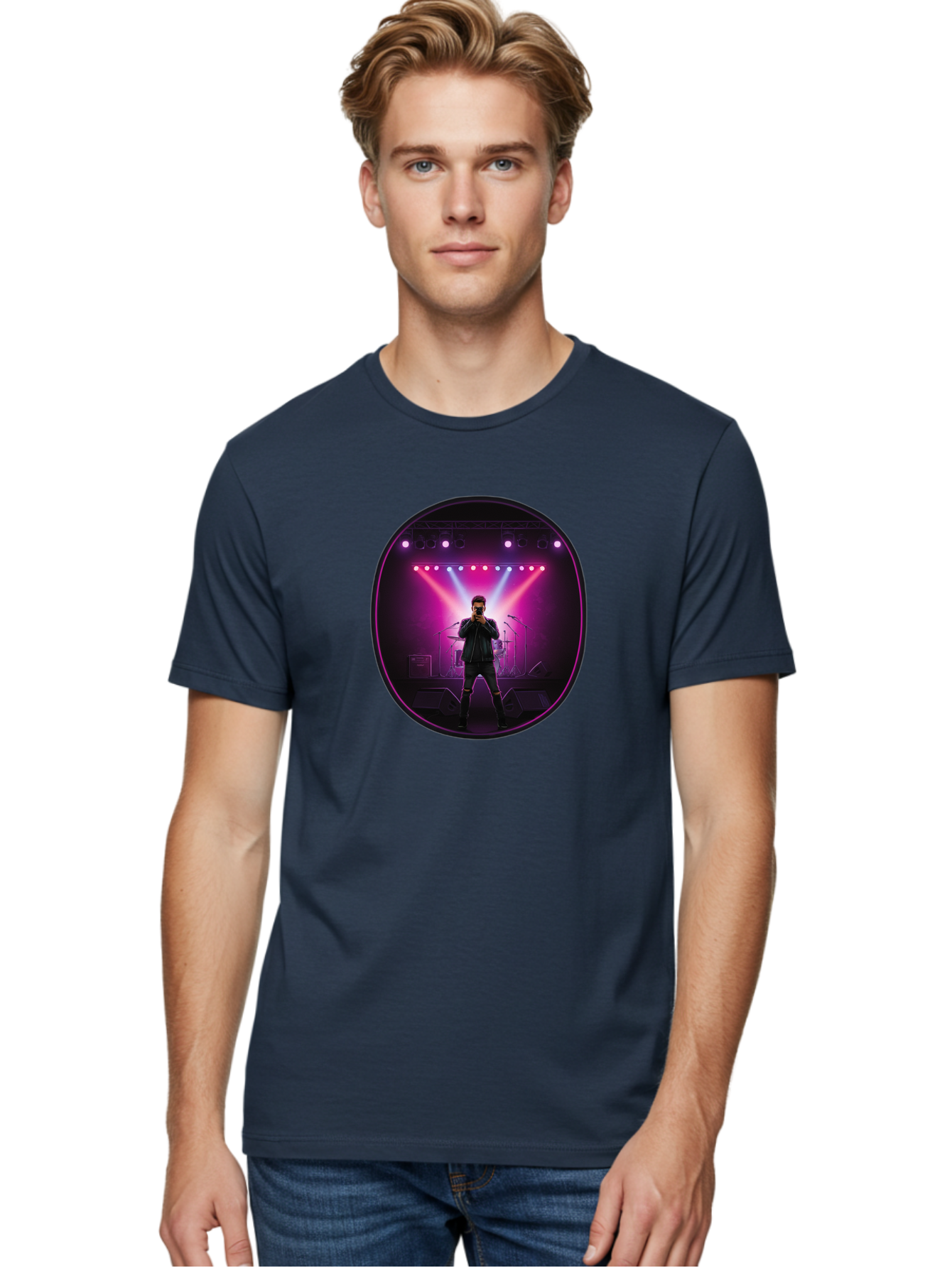Singer-On-Stage Men'S Graphic Tee, 100% Cotton, Comfortable Casual Summer Wear, Machine Washable, Vintage Camera, Old Camera, Antique Camera, Black Camera, Classic Photography, Photography Equipment, Nostalgic Device, Film Camera, Camera Art Ban472 23