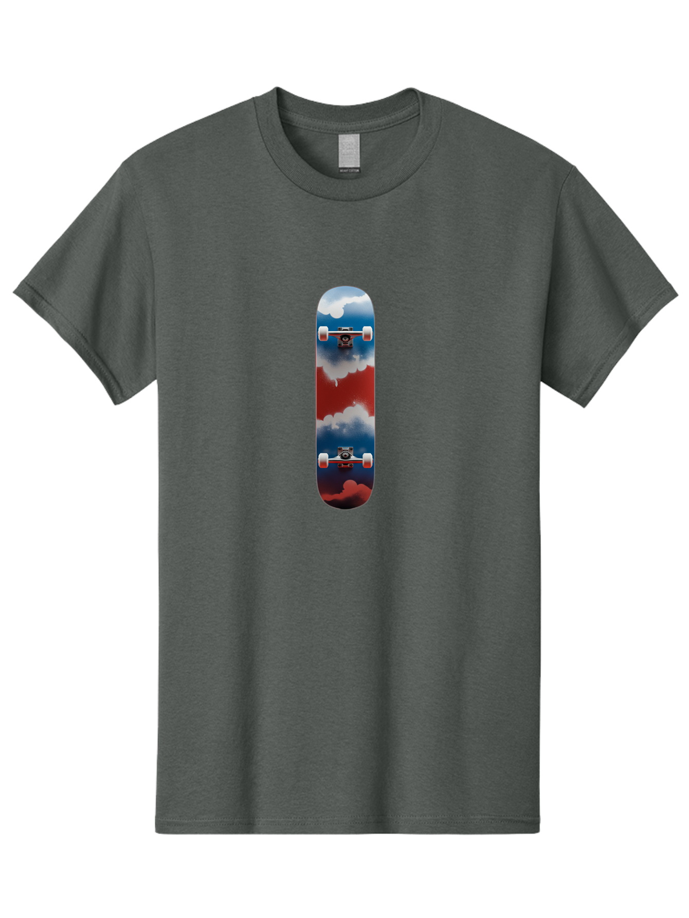 Skateboard-Flying-With-Clouds Men'S Graphic Tee, 100% Cotton, Comfortable Casual Summer Wear, Machine Washable, Vintage Camera, Old Camera, Antique Camera, Black Camera, Classic Photography, Photography Equipment, Nostalgic Device, Ban473 6