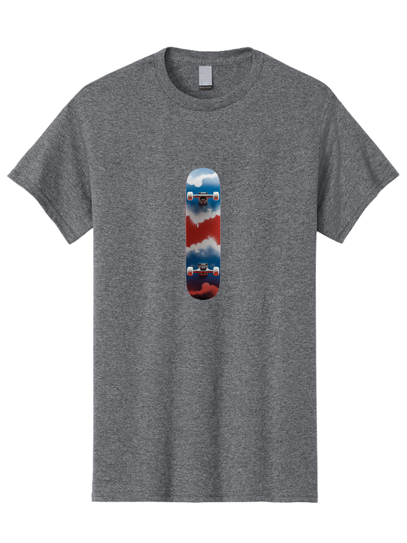 Skateboard-Flying-With-Clouds Men'S Graphic Tee, 100% Cotton, Comfortable Casual Summer Wear, Machine Washable, Vintage Camera, Old Camera, Antique Camera, Black Camera, Classic Photography, Photography Equipment, Nostalgic Device, Ban473 4