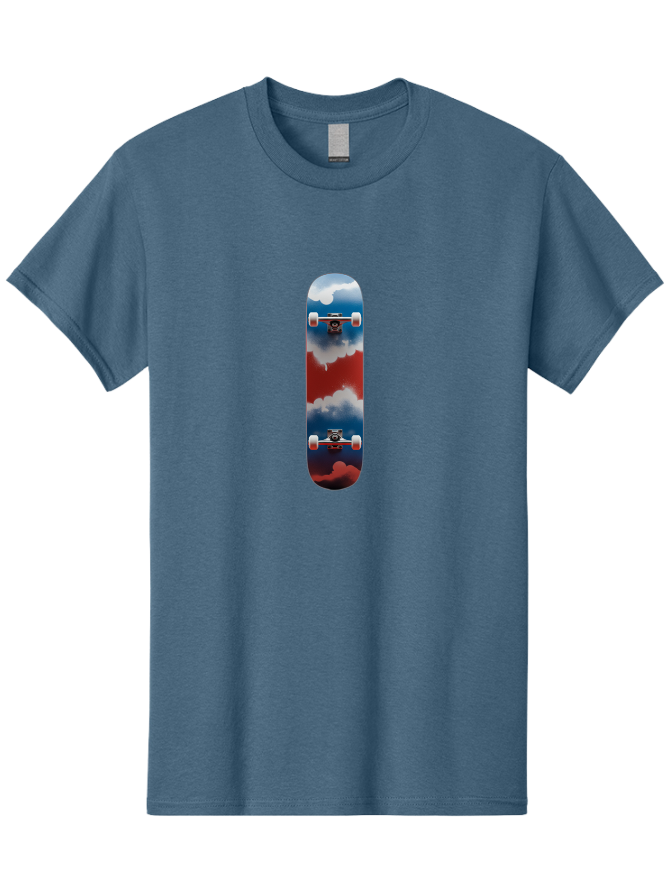 Skateboard-Flying-With-Clouds Men'S Graphic Tee, 100% Cotton, Comfortable Casual Summer Wear, Machine Washable, Vintage Camera, Old Camera, Antique Camera, Black Camera, Classic Photography, Photography Equipment, Nostalgic Device, Ban473 7
