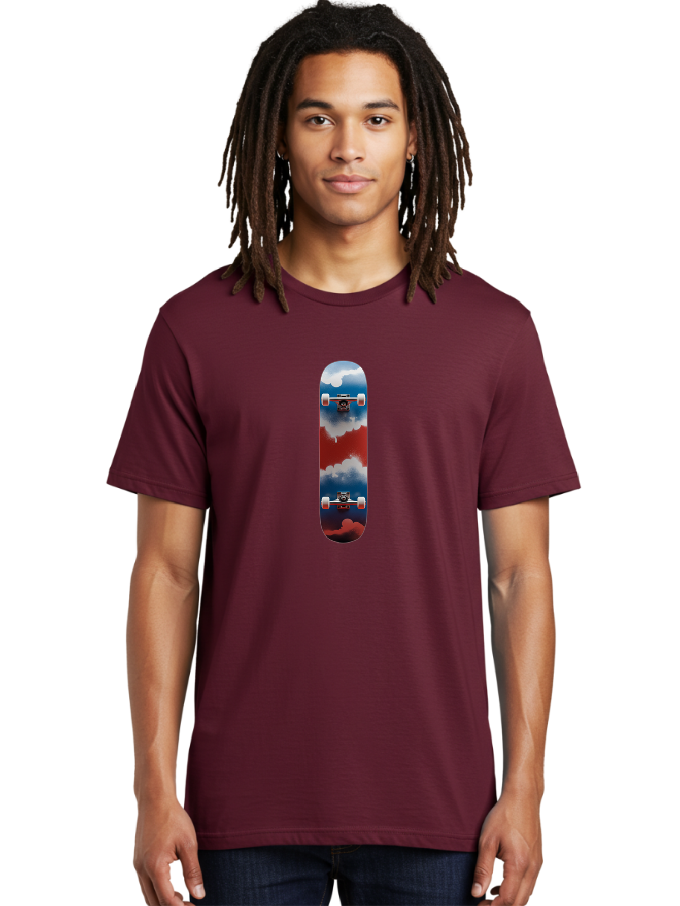 Skateboard-Flying-With-Clouds Men'S Graphic Tee, 100% Cotton, Comfortable Casual Summer Wear, Machine Washable, Vintage Camera, Old Camera, Antique Camera, Black Camera, Classic Photography, Photography Equipment, Nostalgic Device, Ban473 28