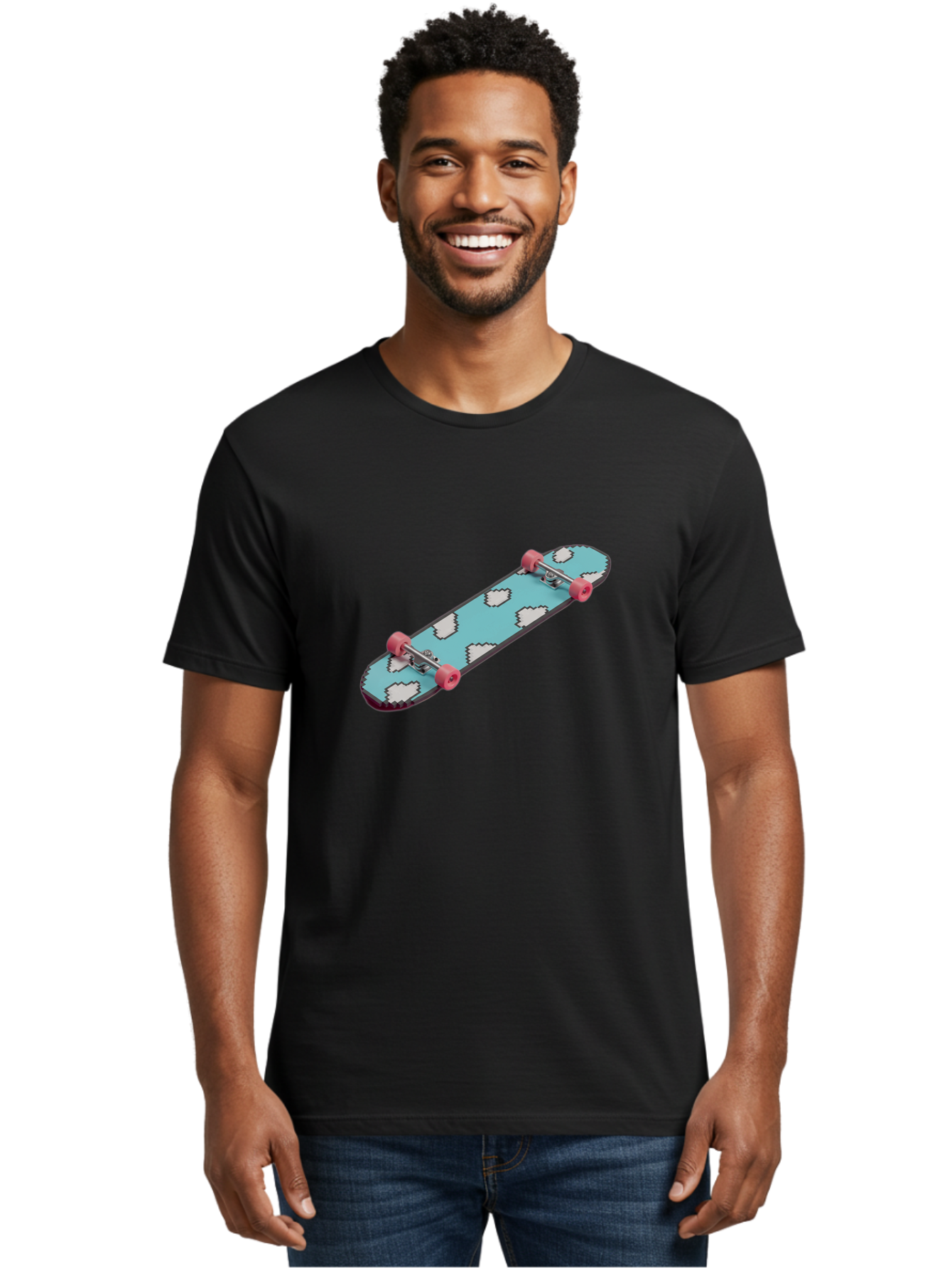 Skateboard-With-Clouds Men'S Graphic Tee, 100% Cotton, Comfortable Casual Summer Wear, Machine Washable, Vintage Camera, Old Camera, Antique Camera, Black Camera, Classic Photography, Photography Equipment, Nostalgic Device, Film Camera, Ban474 21