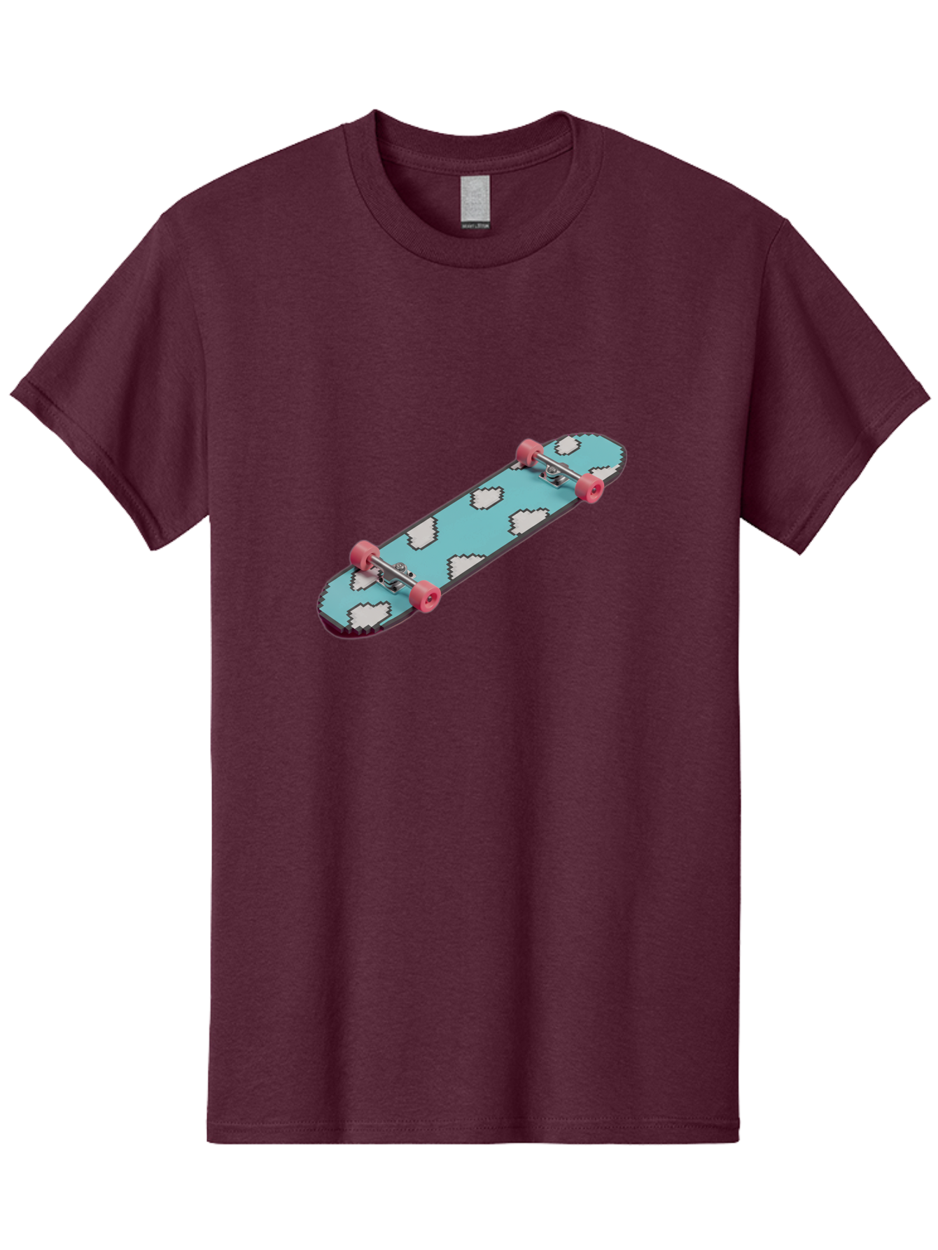 Skateboard-With-Clouds Men'S Graphic Tee, 100% Cotton, Comfortable Casual Summer Wear, Machine Washable, Vintage Camera, Old Camera, Antique Camera, Black Camera, Classic Photography, Photography Equipment, Nostalgic Device, Film Camera, Ban474 1