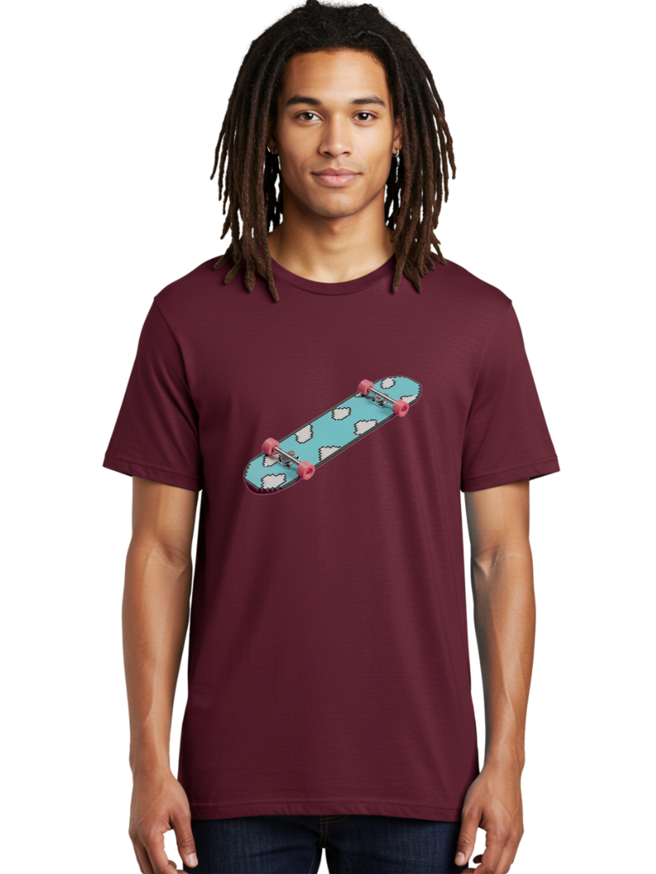 Skateboard-With-Clouds Men'S Graphic Tee, 100% Cotton, Comfortable Casual Summer Wear, Machine Washable, Vintage Camera, Old Camera, Antique Camera, Black Camera, Classic Photography, Photography Equipment, Nostalgic Device, Film Camera, Ban474 16
