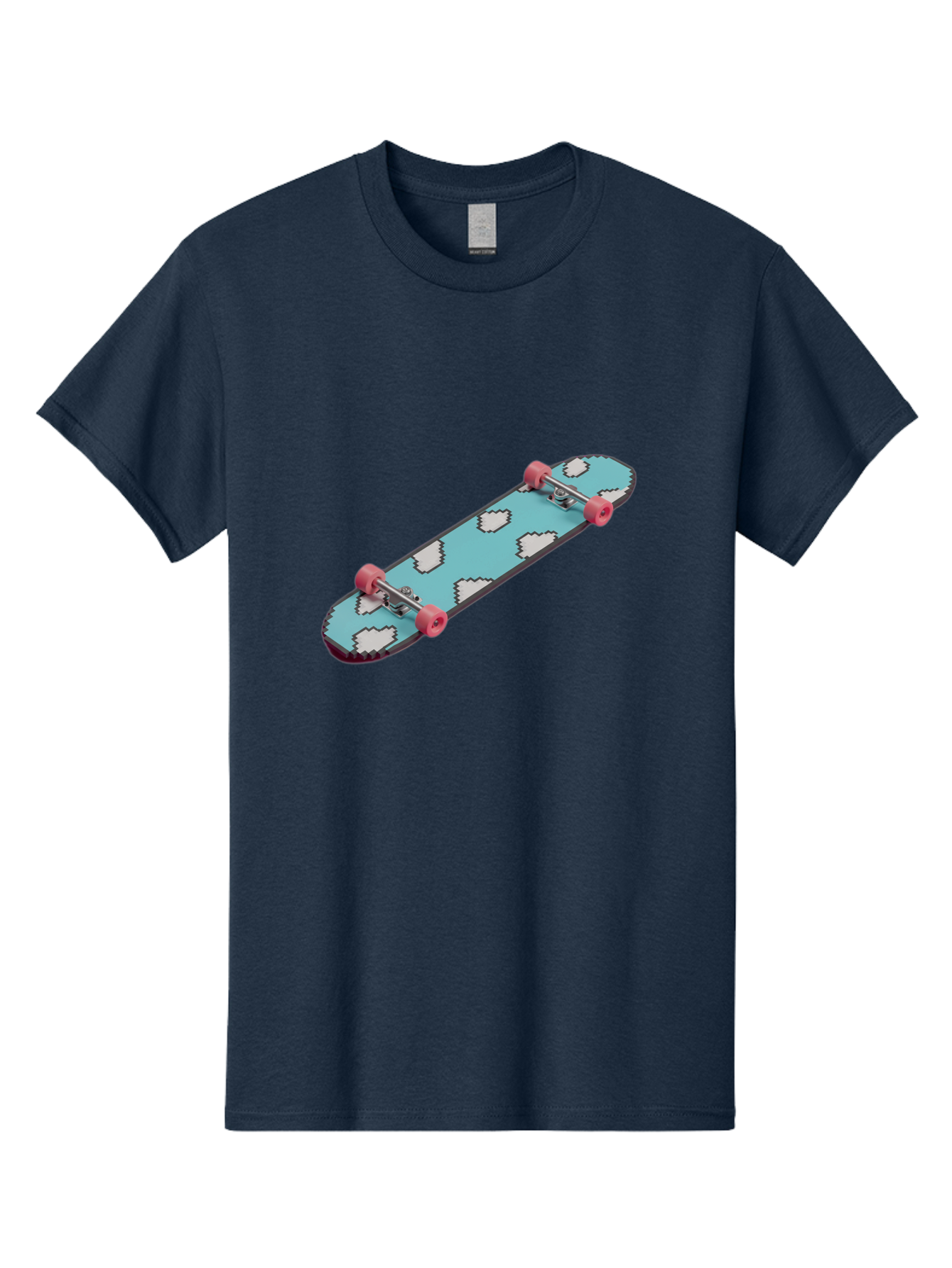 Skateboard-With-Clouds Men'S Graphic Tee, 100% Cotton, Comfortable Casual Summer Wear, Machine Washable, Vintage Camera, Old Camera, Antique Camera, Black Camera, Classic Photography, Photography Equipment, Nostalgic Device, Film Camera, Ban474 9