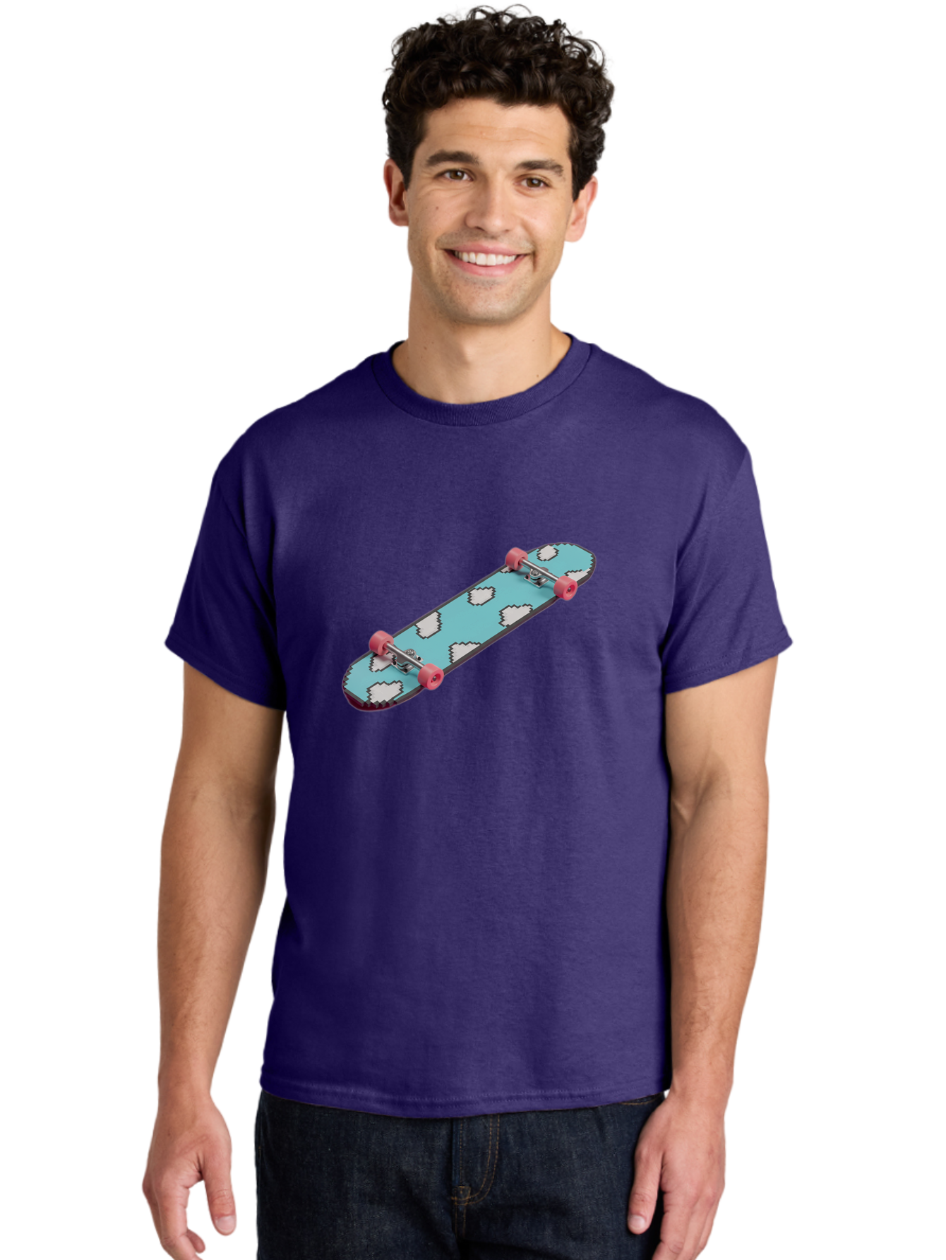 Skateboard-With-Clouds Men'S Graphic Tee, 100% Cotton, Comfortable Casual Summer Wear, Machine Washable, Vintage Camera, Old Camera, Antique Camera, Black Camera, Classic Photography, Photography Equipment, Nostalgic Device, Film Camera, Ban474 29