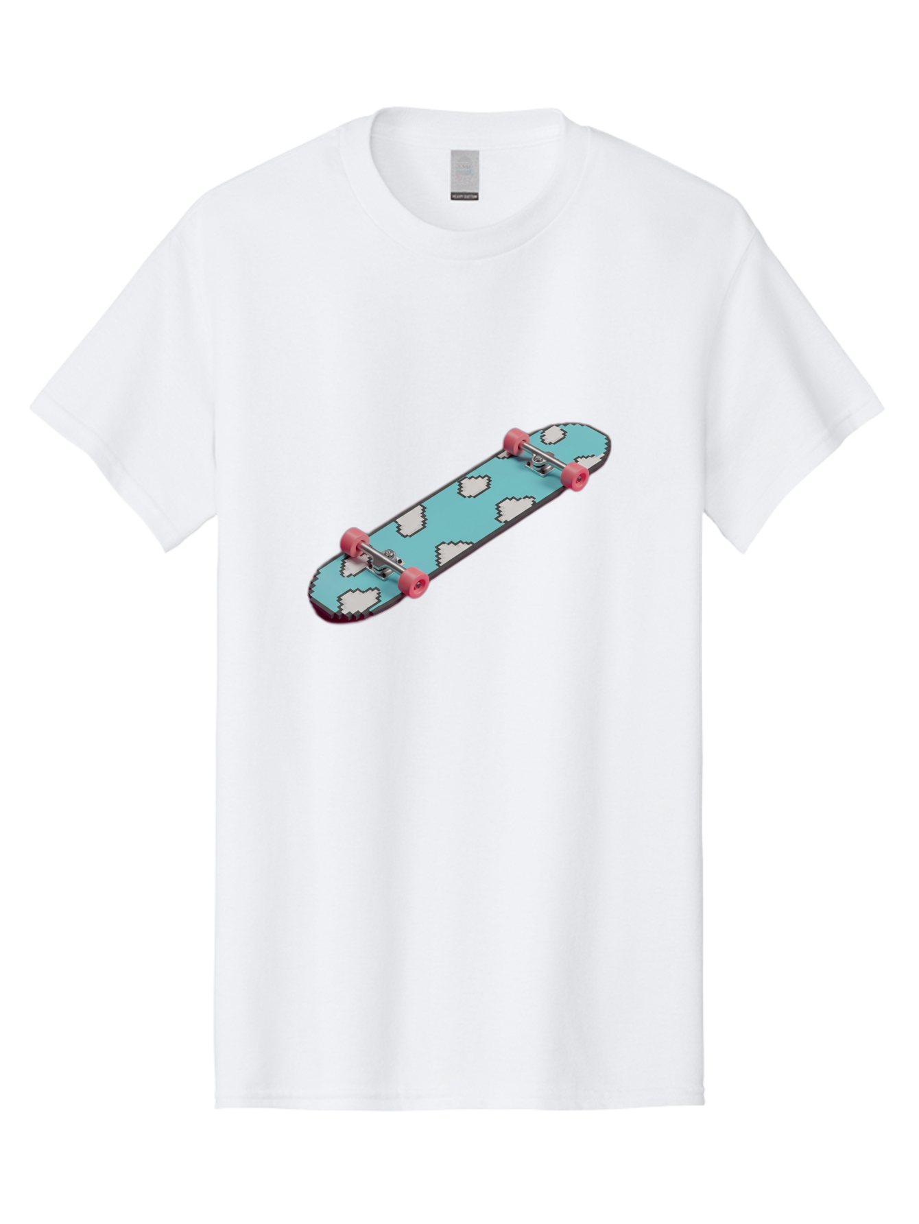 Skateboard-With-Clouds Men'S Graphic Tee, 100% Cotton, Comfortable Casual Summer Wear, Machine Washable, Vintage Camera, Old Camera, Antique Camera, Black Camera, Classic Photography, Photography Equipment, Nostalgic Device, Film Camera, Ban474 4