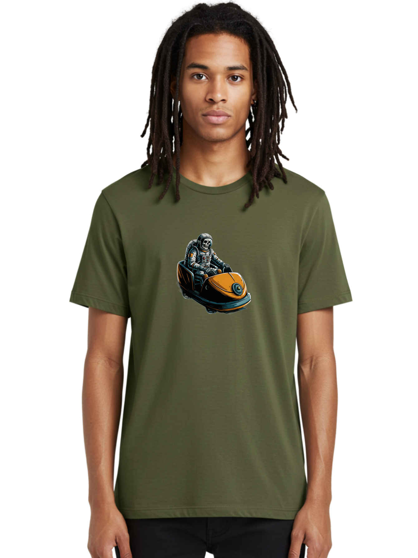 Skeleton-Astronaut-On-Go-Kart Men'S Graphic Tee, 100% Cotton, Comfortable Casual Summer Wear, Machine Washable, Vintage Camera, Old Camera, Antique Camera, Black Camera, Classic Photography, Photography Equipment, Nostalgic Device, Ban477 19