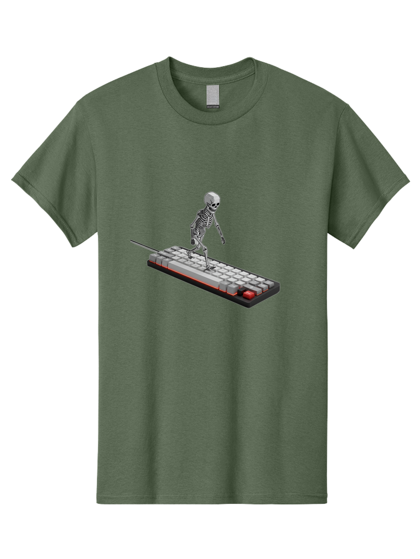 Skeleton-On-Keyboard Men'S Graphic Tee, 100% Cotton, Comfortable Casual Summer Wear, Machine Washable, Vintage Camera, Old Camera, Antique Camera, Black Camera, Classic Photography, Photography Equipment, Nostalgic Device, Film Camera, Ban482 4