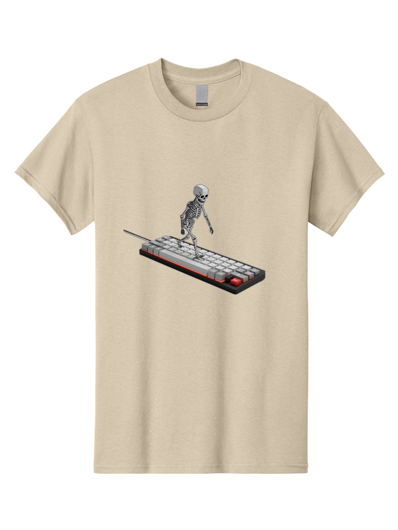 Skeleton-On-Keyboard Men'S Graphic Tee, 100% Cotton, Comfortable Casual Summer Wear, Machine Washable, Vintage Camera, Old Camera, Antique Camera, Black Camera, Classic Photography, Photography Equipment, Nostalgic Device, Film Camera, Ban482 11