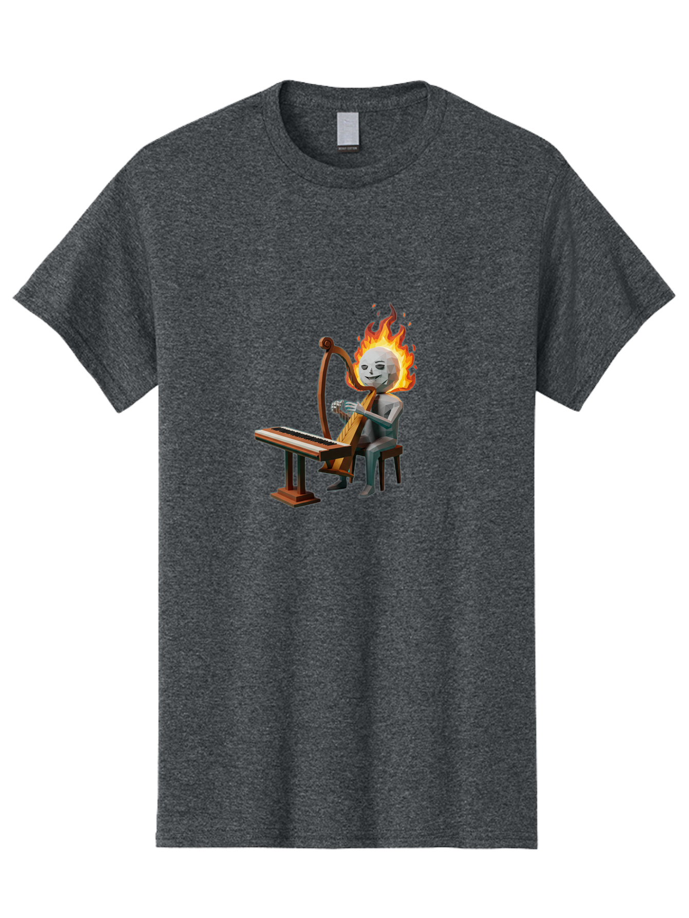 Skeleton-Playing-Lyre Men'S Graphic Tee, 100% Cotton, Comfortable Casual Summer Wear, Machine Washable, Vintage Camera, Old Camera, Antique Camera, Black Camera, Classic Photography, Photography Equipment, Nostalgic Device, Film Camera, Ban483 13