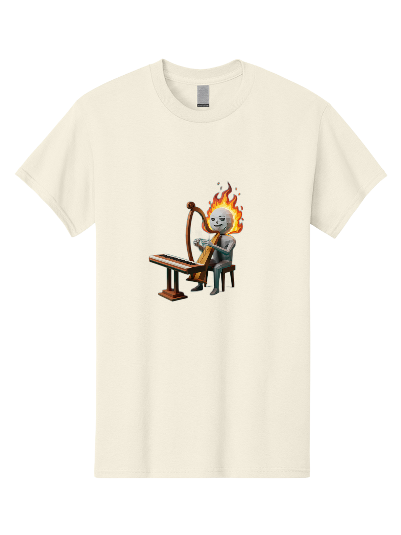 Skeleton-Playing-Lyre Men'S Graphic Tee, 100% Cotton, Comfortable Casual Summer Wear, Machine Washable, Vintage Camera, Old Camera, Antique Camera, Black Camera, Classic Photography, Photography Equipment, Nostalgic Device, Film Camera, Ban483 11