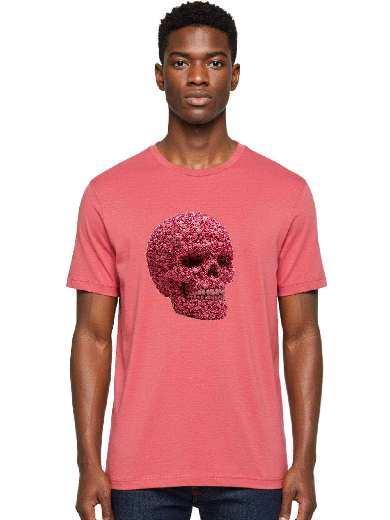 Skull-With-Pink-Roses-2 Men'S Graphic Tee, 100% Cotton, Comfortable Casual Summer Wear, Machine Washable, Vintage Camera, Old Camera, Antique Camera, Black Camera, Classic Photography, Photography Equipment, Nostalgic Device, Film Camera, Ban486 30