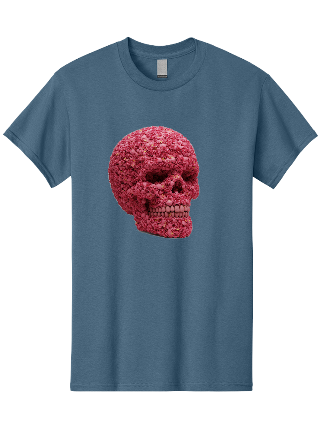 Skull-With-Pink-Roses-2 Men'S Graphic Tee, 100% Cotton, Comfortable Casual Summer Wear, Machine Washable, Vintage Camera, Old Camera, Antique Camera, Black Camera, Classic Photography, Photography Equipment, Nostalgic Device, Film Camera, Ban486 7