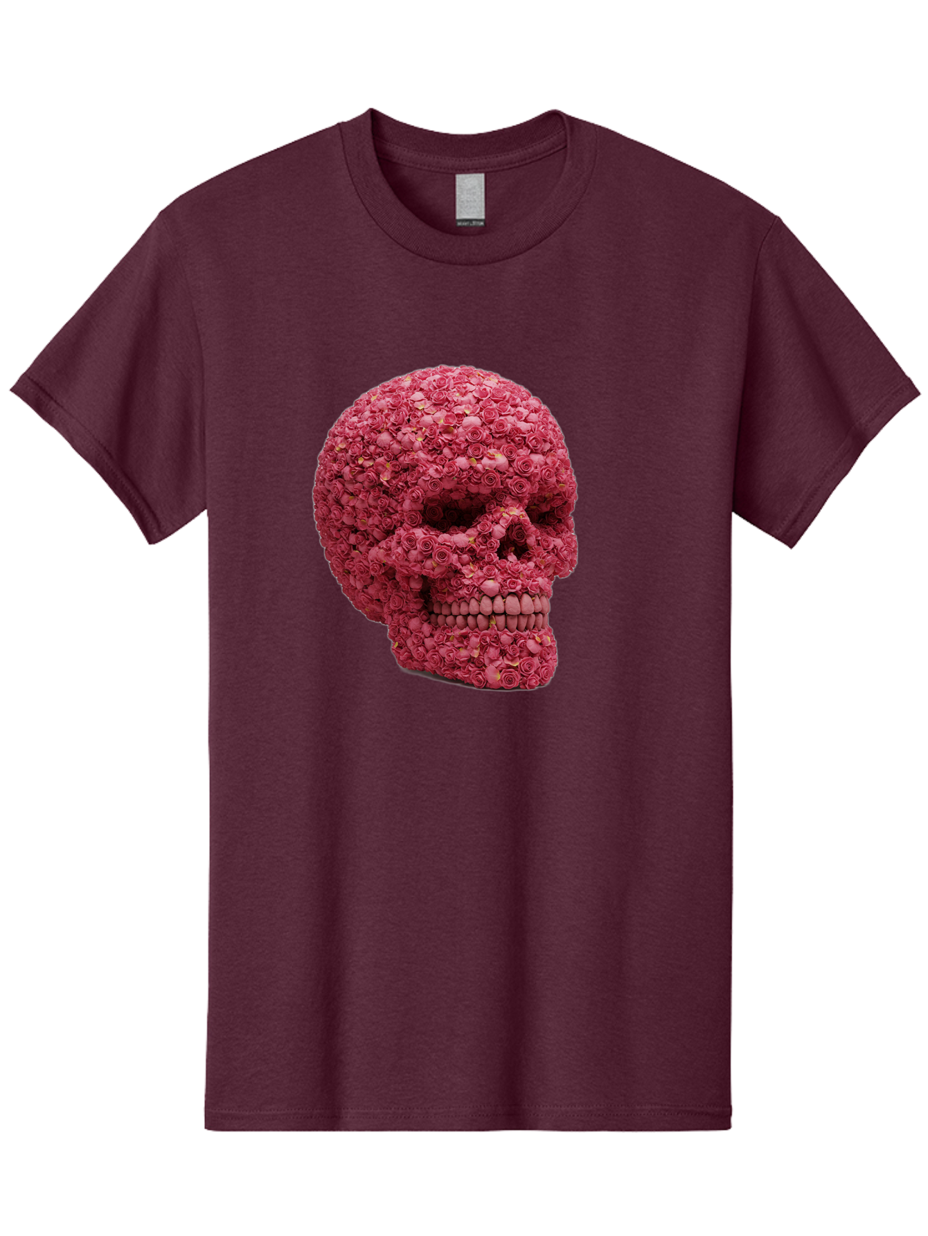 Skull-With-Pink-Roses-2 Men'S Graphic Tee, 100% Cotton, Comfortable Casual Summer Wear, Machine Washable, Vintage Camera, Old Camera, Antique Camera, Black Camera, Classic Photography, Photography Equipment, Nostalgic Device, Film Camera, Ban486 8