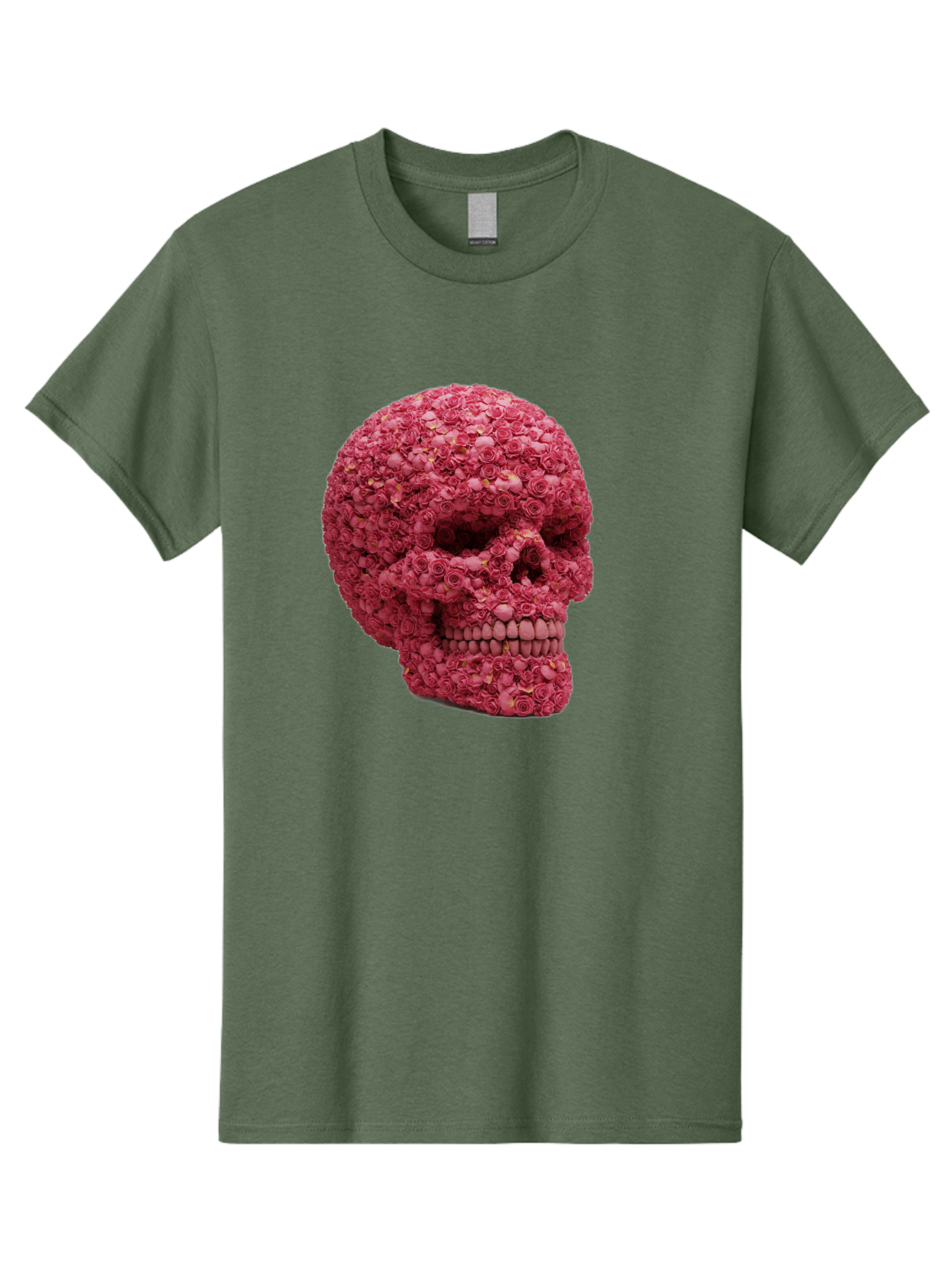 Skull-With-Pink-Roses-2 Men'S Graphic Tee, 100% Cotton, Comfortable Casual Summer Wear, Machine Washable, Vintage Camera, Old Camera, Antique Camera, Black Camera, Classic Photography, Photography Equipment, Nostalgic Device, Film Camera, Ban486 12