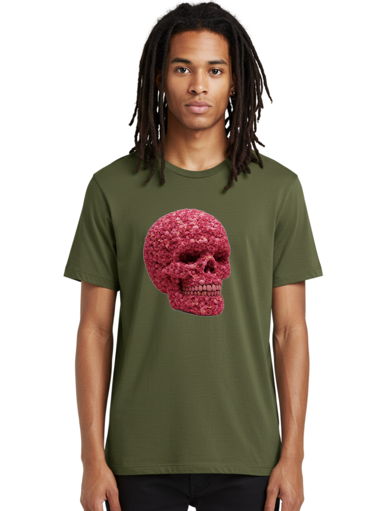 Skull-With-Pink-Roses-2 Men'S Graphic Tee, 100% Cotton, Comfortable Casual Summer Wear, Machine Washable, Vintage Camera, Old Camera, Antique Camera, Black Camera, Classic Photography, Photography Equipment, Nostalgic Device, Film Camera, Ban486 27