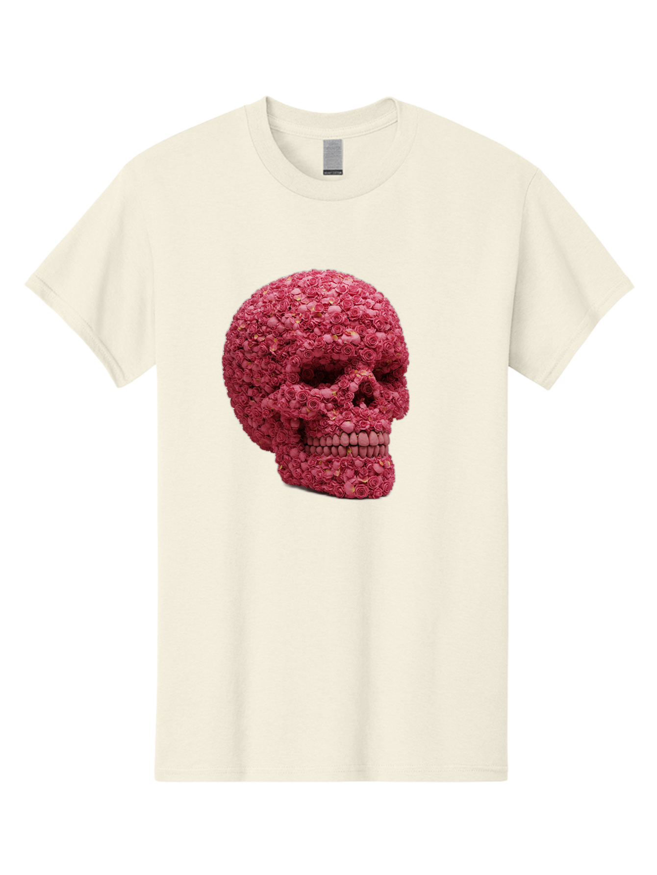 Skull-With-Pink-Roses-2 Men'S Graphic Tee, 100% Cotton, Comfortable Casual Summer Wear, Machine Washable, Vintage Camera, Old Camera, Antique Camera, Black Camera, Classic Photography, Photography Equipment, Nostalgic Device, Film Camera, Ban486 6
