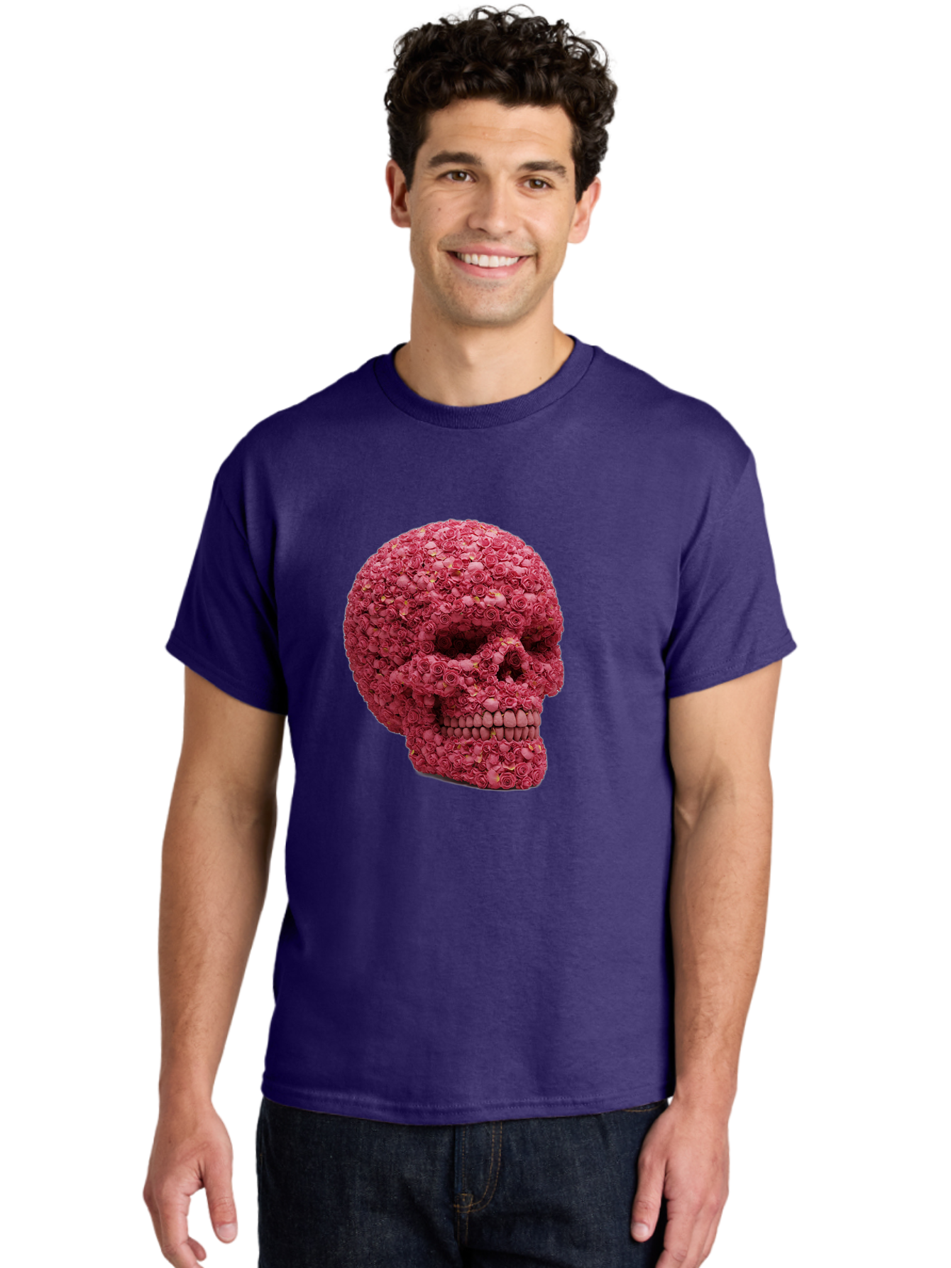Skull-With-Pink-Roses-2 Men'S Graphic Tee, 100% Cotton, Comfortable Casual Summer Wear, Machine Washable, Vintage Camera, Old Camera, Antique Camera, Black Camera, Classic Photography, Photography Equipment, Nostalgic Device, Film Camera, Ban486 26