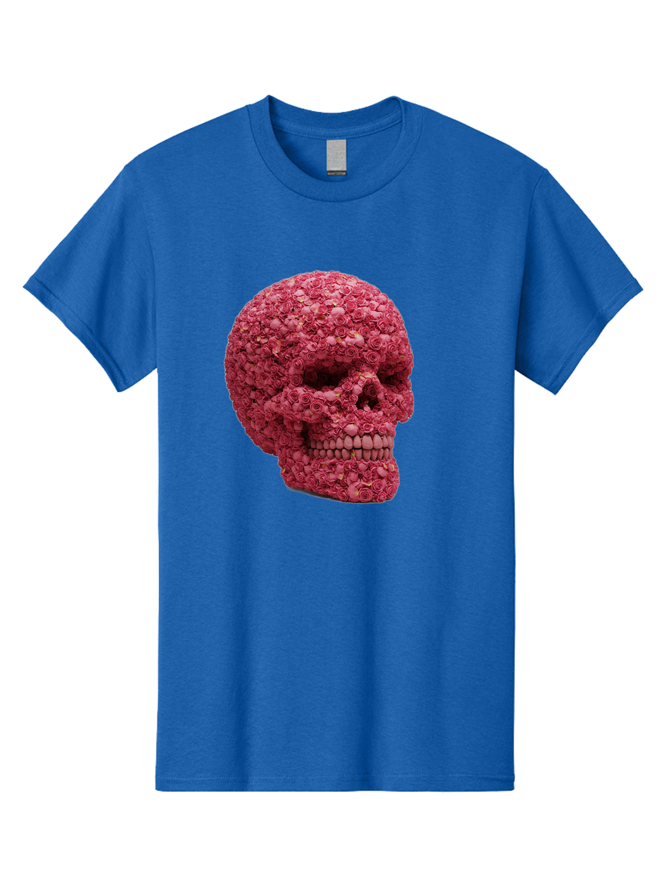 Skull-With-Pink-Roses-2 Men'S Graphic Tee, 100% Cotton, Comfortable Casual Summer Wear, Machine Washable, Vintage Camera, Old Camera, Antique Camera, Black Camera, Classic Photography, Photography Equipment, Nostalgic Device, Film Camera, Ban486 4