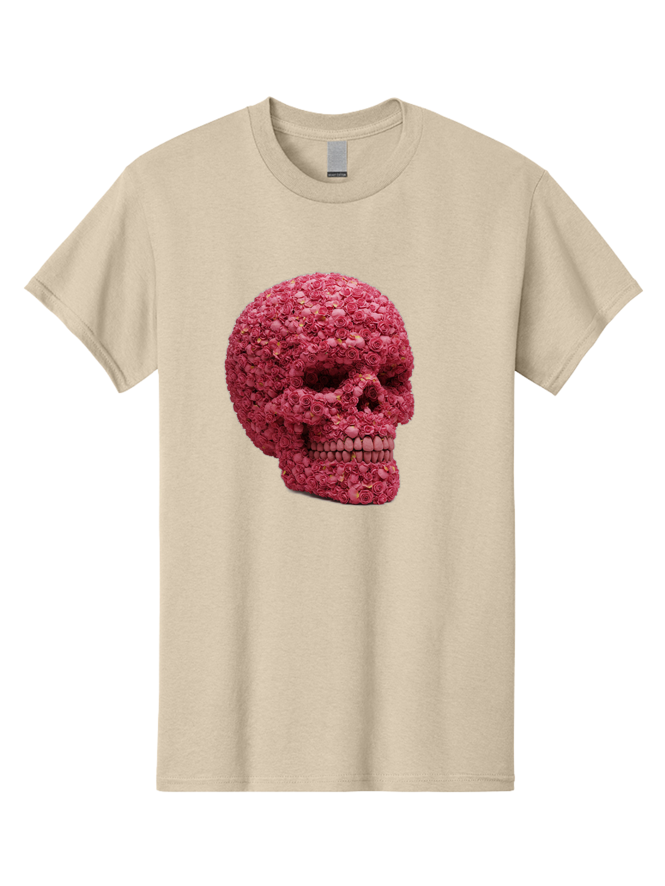 Skull-With-Pink-Roses-2 Men'S Graphic Tee, 100% Cotton, Comfortable Casual Summer Wear, Machine Washable, Vintage Camera, Old Camera, Antique Camera, Black Camera, Classic Photography, Photography Equipment, Nostalgic Device, Film Camera, Ban486 10