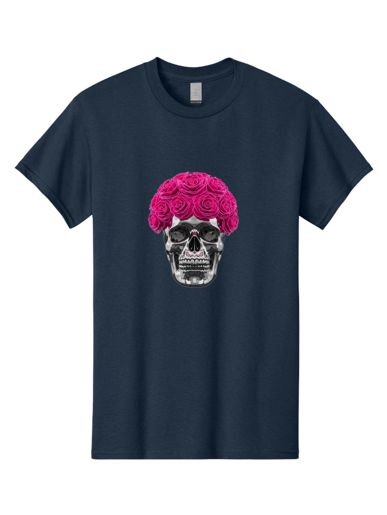 Skull-With-Pink-Roses Men'S Graphic Tee, 100% Cotton, Comfortable Casual Summer Wear, Machine Washable, Vintage Camera, Old Camera, Antique Camera, Black Camera, Classic Photography, Photography Equipment, Nostalgic Device, Film Camera, Ban487 10