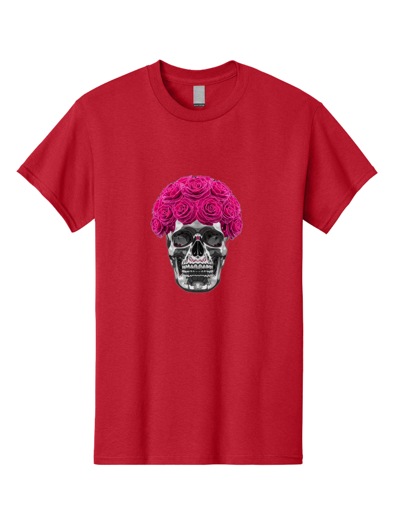 Skull-With-Pink-Roses Men'S Graphic Tee, 100% Cotton, Comfortable Casual Summer Wear, Machine Washable, Vintage Camera, Old Camera, Antique Camera, Black Camera, Classic Photography, Photography Equipment, Nostalgic Device, Film Camera, Ban487 9