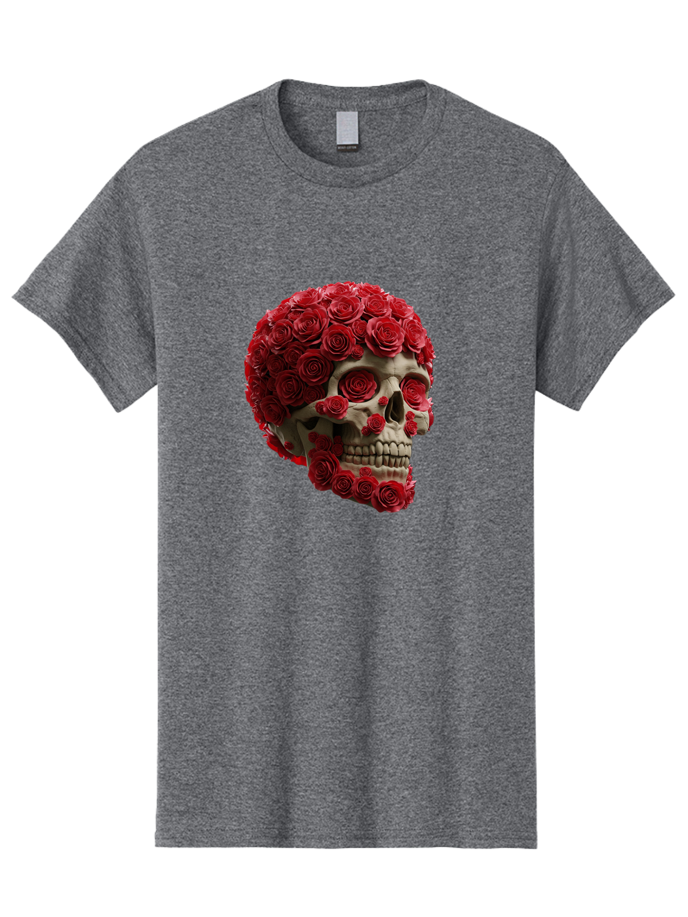 Skull-With-Red-Roses Men'S Graphic Tee, 100% Cotton, Comfortable Casual Summer Wear, Machine Washable, Vintage Camera, Old Camera, Antique Camera, Black Camera, Classic Photography, Photography Equipment, Nostalgic Device, Film Camera, Ban489 11