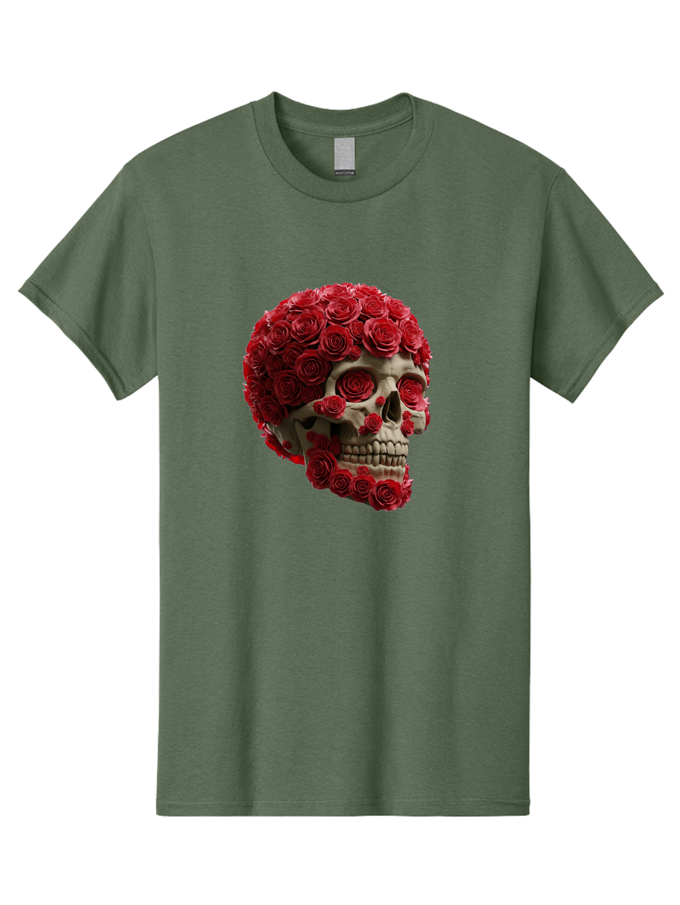 Skull-With-Red-Roses Men'S Graphic Tee, 100% Cotton, Comfortable Casual Summer Wear, Machine Washable, Vintage Camera, Old Camera, Antique Camera, Black Camera, Classic Photography, Photography Equipment, Nostalgic Device, Film Camera, Ban489 15