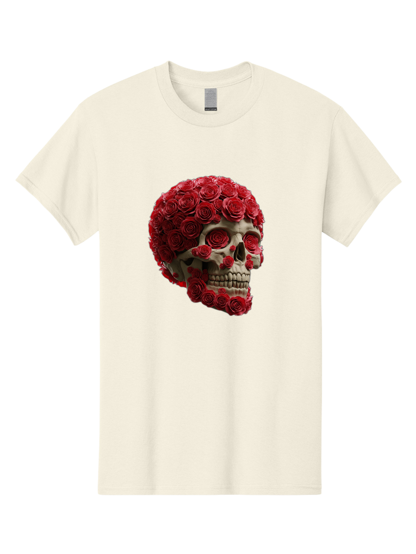 Skull-With-Red-Roses Men'S Graphic Tee, 100% Cotton, Comfortable Casual Summer Wear, Machine Washable, Vintage Camera, Old Camera, Antique Camera, Black Camera, Classic Photography, Photography Equipment, Nostalgic Device, Film Camera, Ban489 14