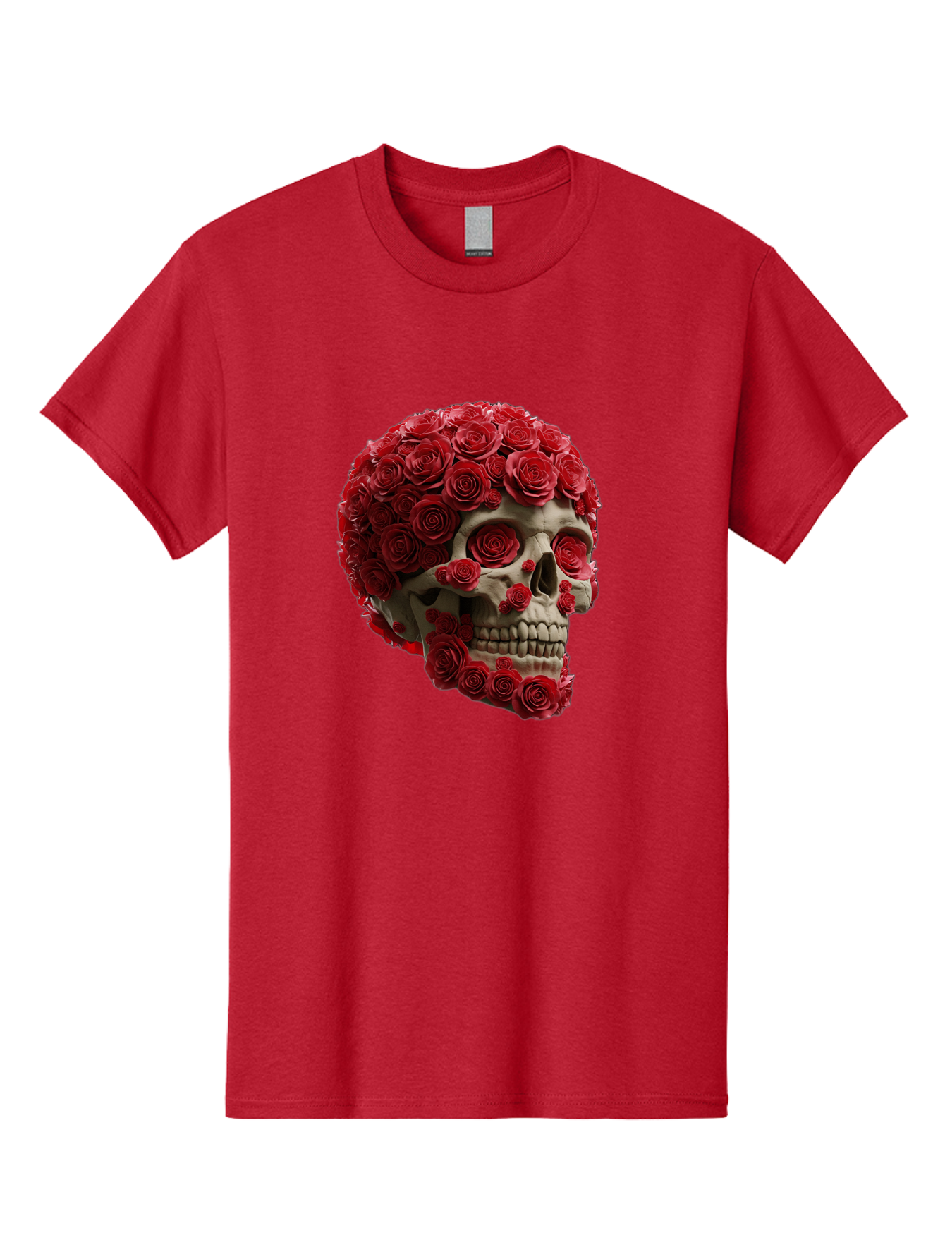 Skull-With-Red-Roses Men'S Graphic Tee, 100% Cotton, Comfortable Casual Summer Wear, Machine Washable, Vintage Camera, Old Camera, Antique Camera, Black Camera, Classic Photography, Photography Equipment, Nostalgic Device, Film Camera, Ban489 12