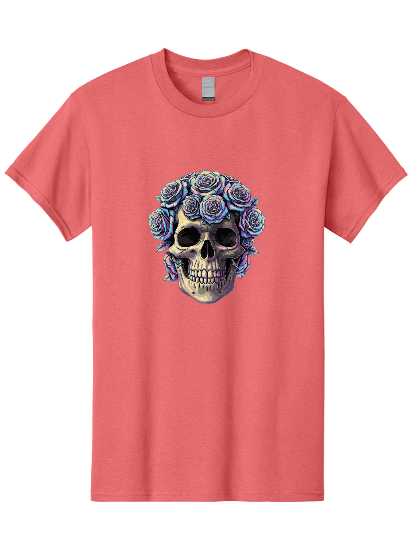 Skull-With-Roses-1 Men'S Graphic Tee, 100% Cotton, Comfortable Casual Summer Wear, Machine Washable, Vintage Camera, Old Camera, Antique Camera, Black Camera, Classic Photography, Photography Equipment, Nostalgic Device, Film Camera, Ban490 15